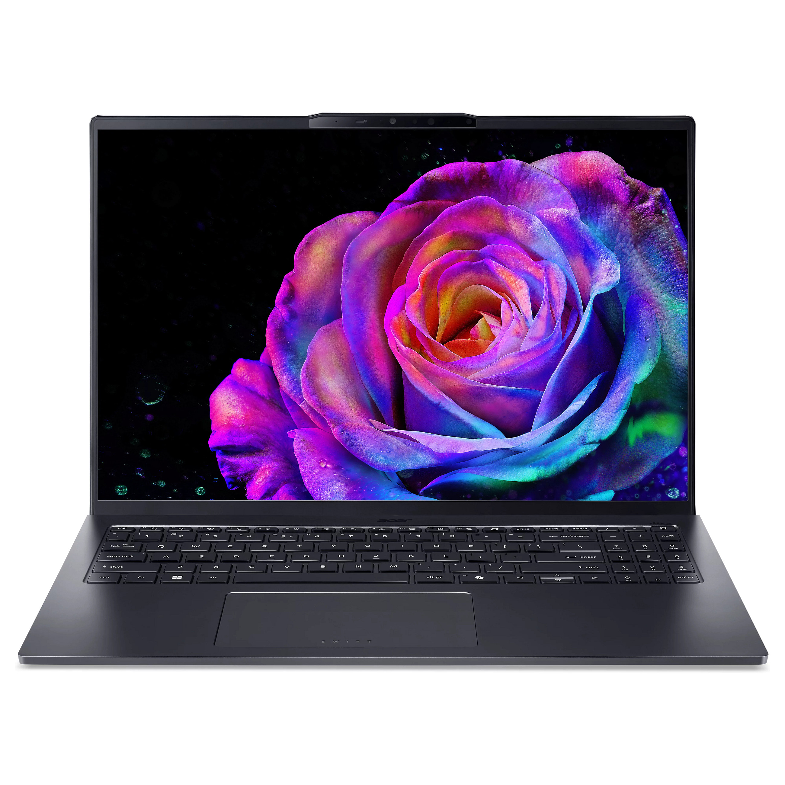 Laptop ACER Swift Go 16 SFG16-73-7943 (16" OLED 3.2K, Intel Core Ultra 7 155H, 16GB RAM, 1TB SSD, Intel Arc Graphics, Windows 11 Home, Non-HR tipkovnica, Steel Gray)-0