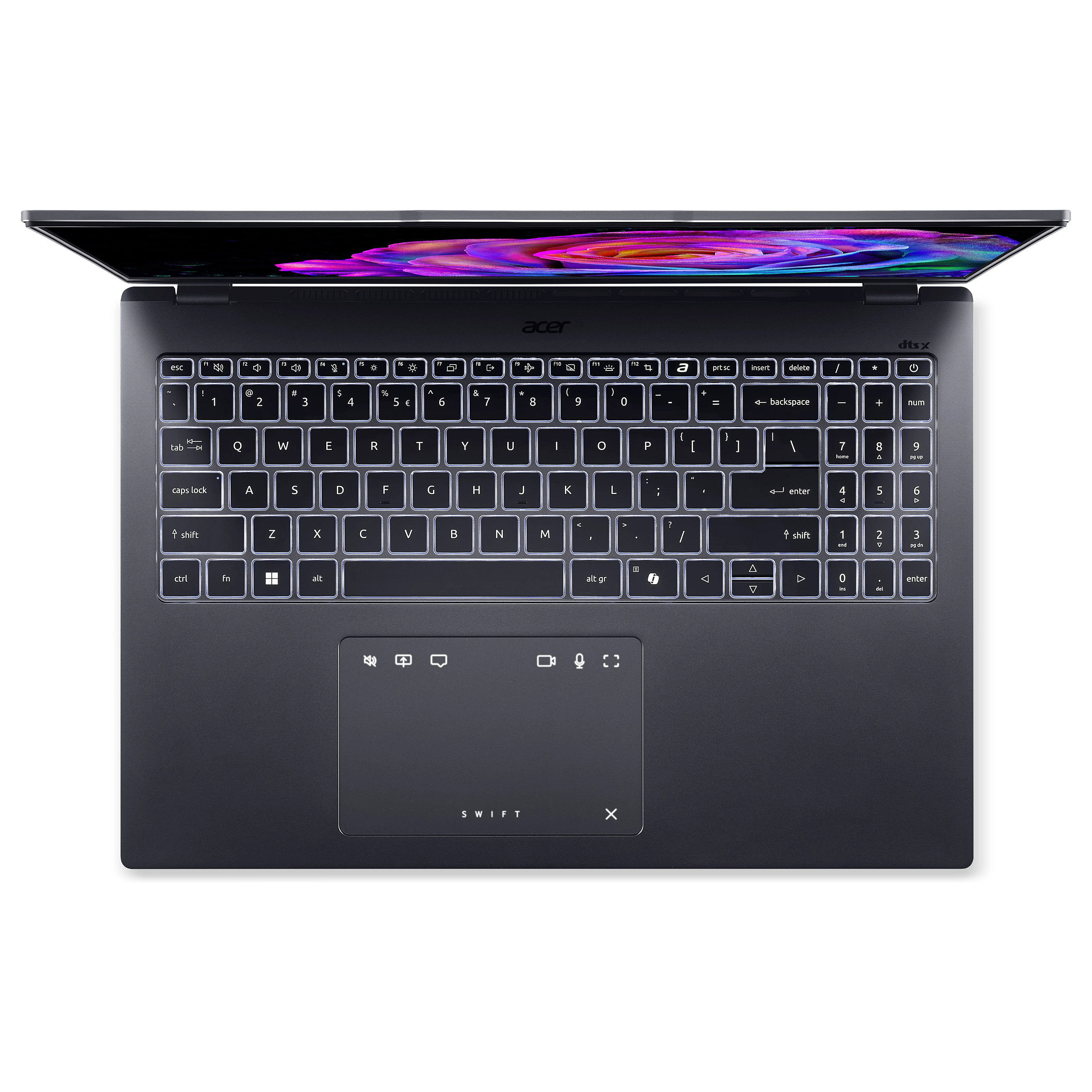 Laptop ACER Swift Go 16 SFG16-73-7943 (16" OLED 3.2K, Intel Core Ultra 7 155H, 16GB RAM, 1TB SSD, Intel Arc Graphics, Windows 11 Home, Non-HR tipkovnica, Steel Gray)-4