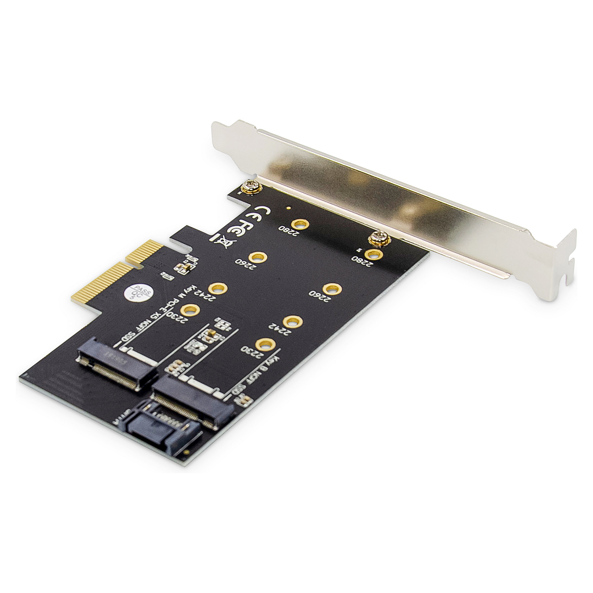 PCIe kartica za M.2 SSD DIGITUS DS-33664 M.2 NGFF (SATA) + NVMe, PCIe 3.0 x4-2