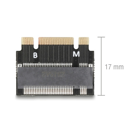 Adapter DELOCK 64342 M.2 Key B+M na M.2 Key M utor, ekstenzija-2