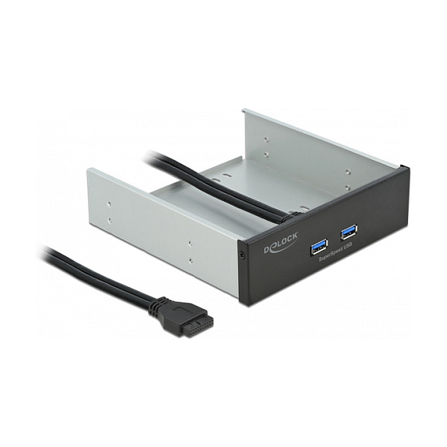 DELOCK 5.25" prednja ploča s 2 x USB 5 Gbps Type-A porta