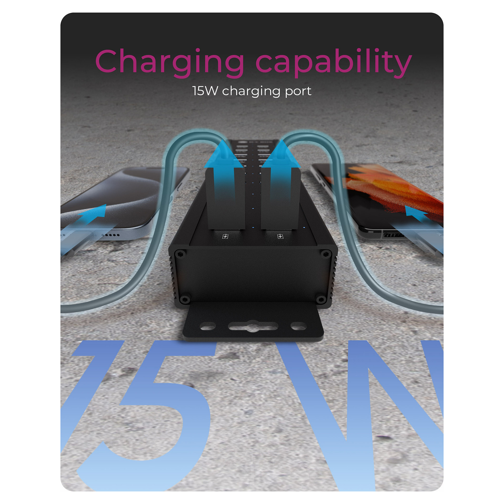 USB Hub ICY BOX IB-AC6118 20-portni (18x USB 3.0 + 2x USB-A punjenje)-1