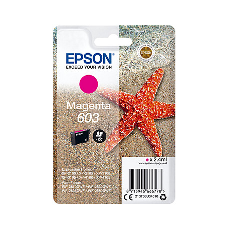 Tinta EPSON 603 Magenta (C13T03U34010)-0