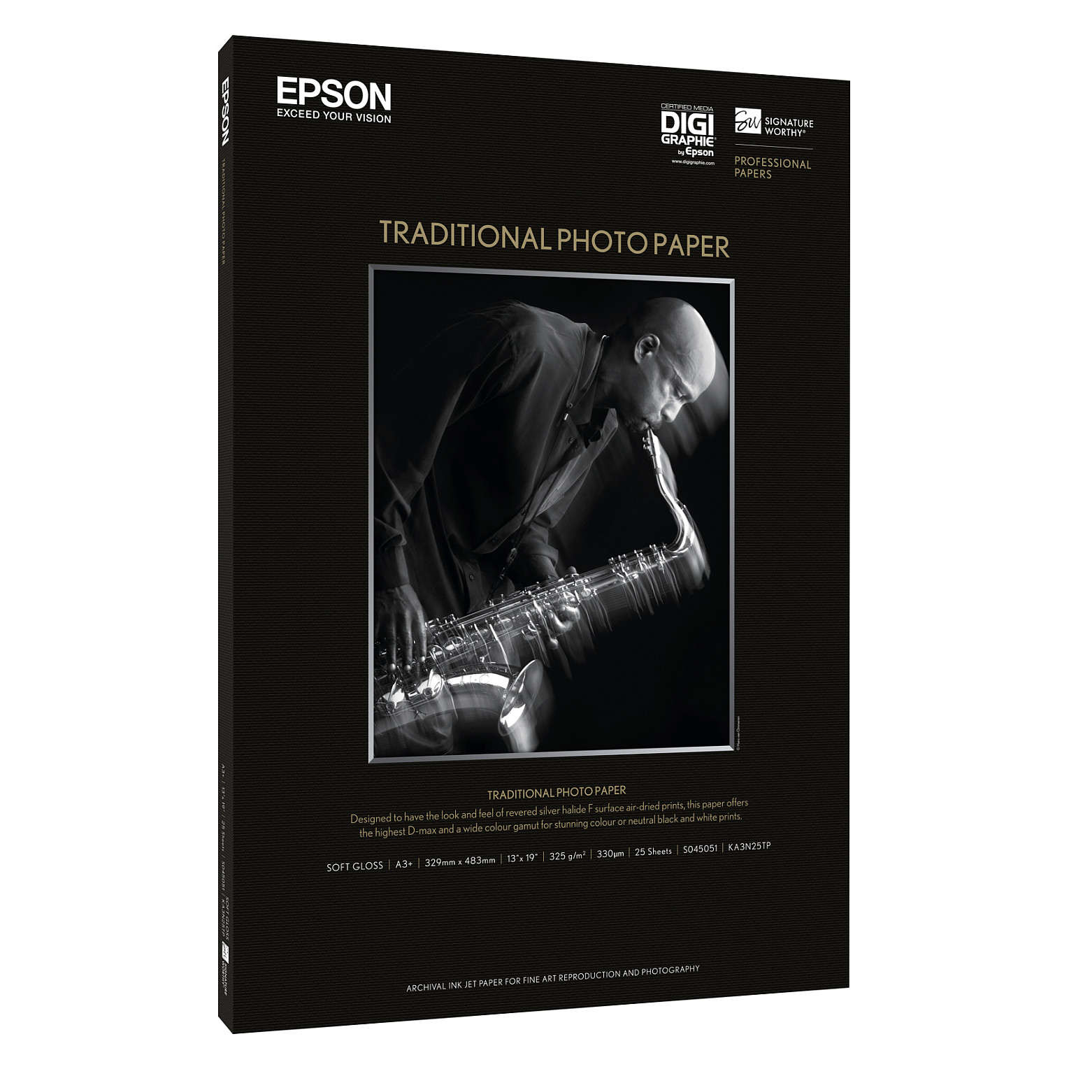 Foto papir EPSON Traditional Photo Paper Satin A3+ 330g/m² (25 listova)-1