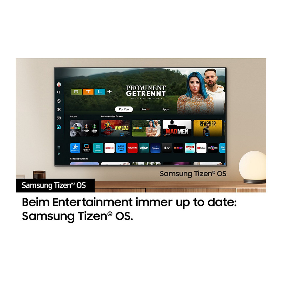 TV SAMSUNG GQ75Q80D 75" (189 cm) QLED 4K UHD Tizen Smart TV, 100Hz, Dolby Atmos, Carbon Silver-7