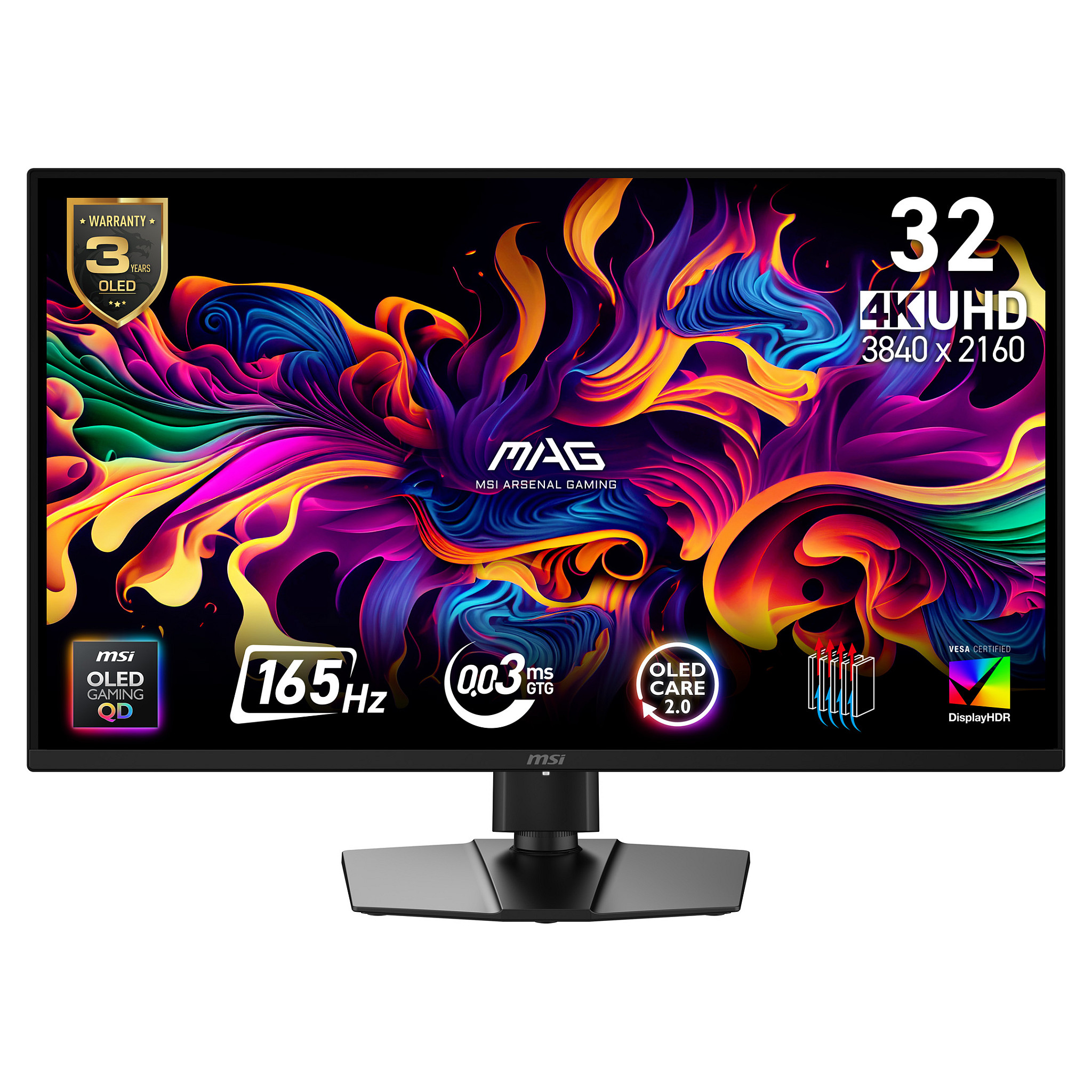 Monitor MSI MAG 322UPF QD-OLED 31.5" UHD 165Hz 0.03ms-0