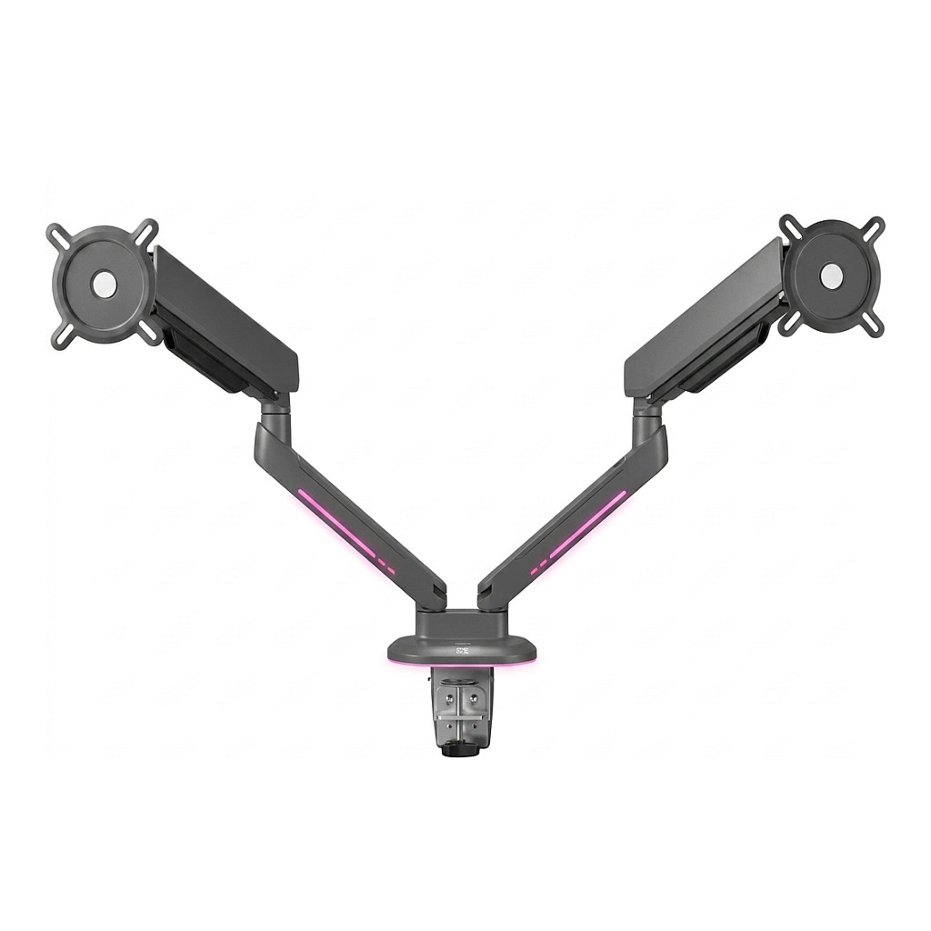 Stalak za monitor ONE FOR ALL DM8210 Gaming Dual Arm RGB (21-45")-0