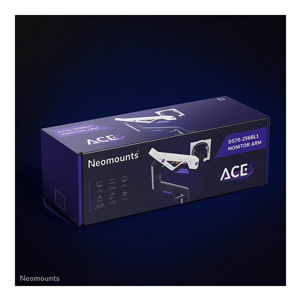 Stalak za monitor NEOMOUNTS ACE DS70-256BL1 Gaming, za 24"-57" monitore, RGB, crni-11