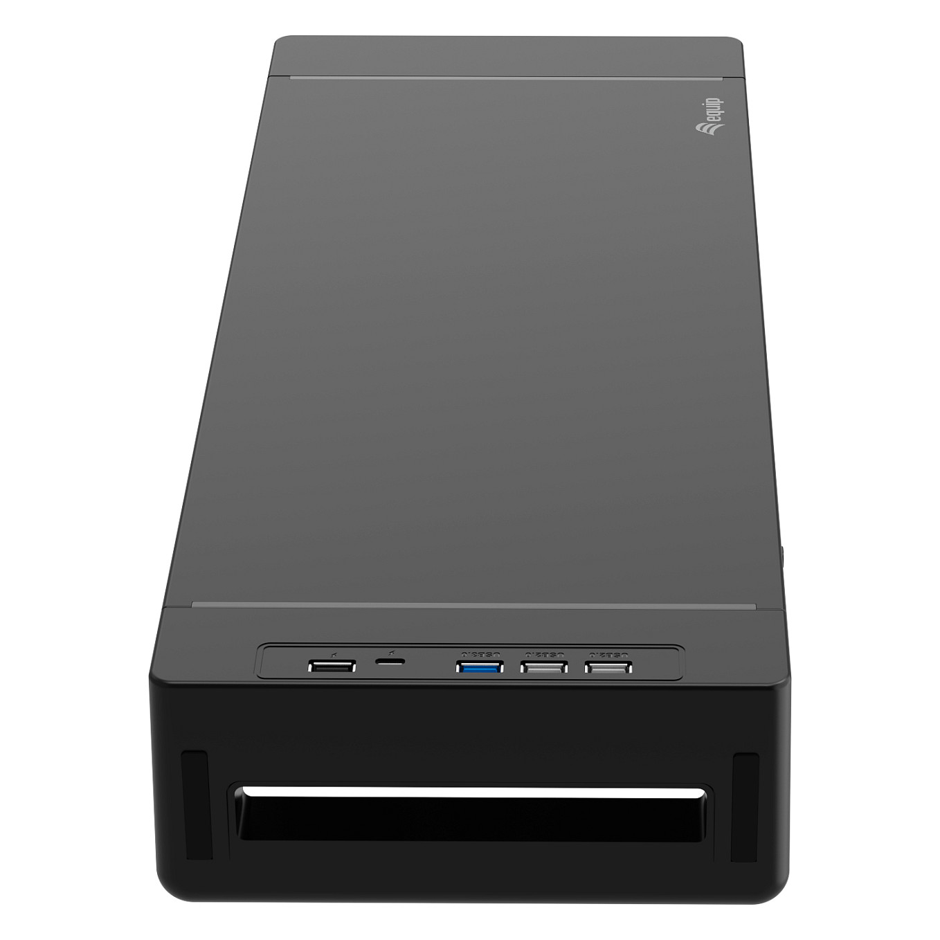 Stalak za monitor EQUIP 650883, ergonomski, s USB hubom, do 25kg, crni-1