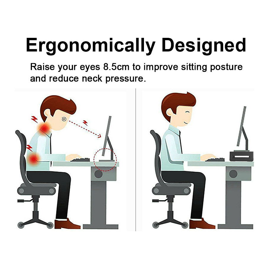 Stalak za monitor EQUIP 650883, ergonomski, s USB hubom, do 25kg, crni-7