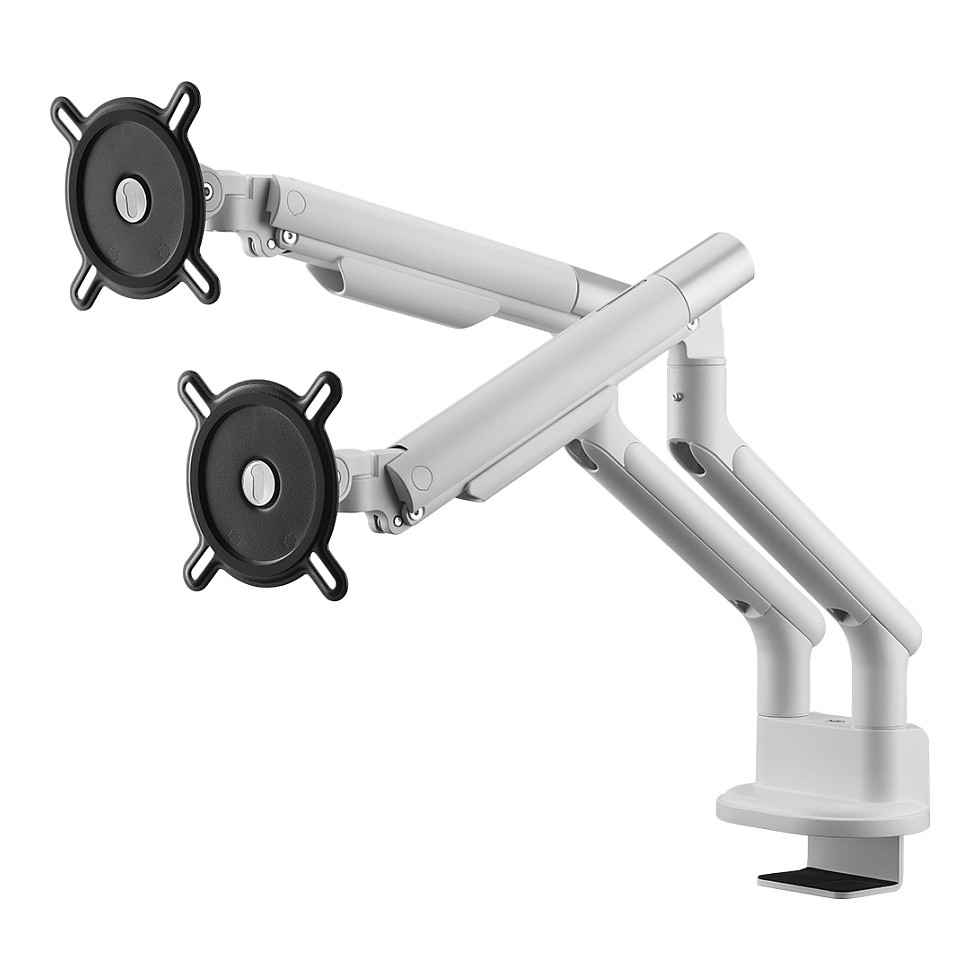 Nosač za monitor ONE FOR ALL WM7220 Design Line Dual White (za 2 monitora 13-32")-0