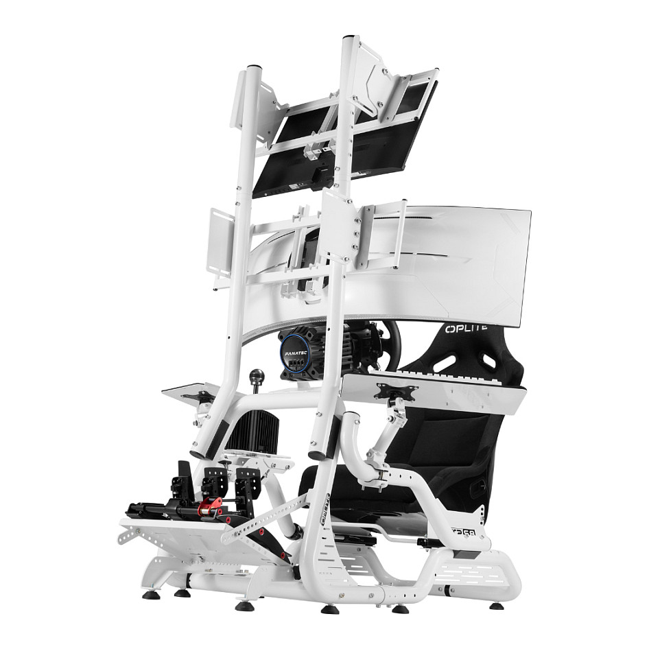Nosač za monitor OPLITE S8 On Top Single, 27"-49", do 25kg, bijeli-4