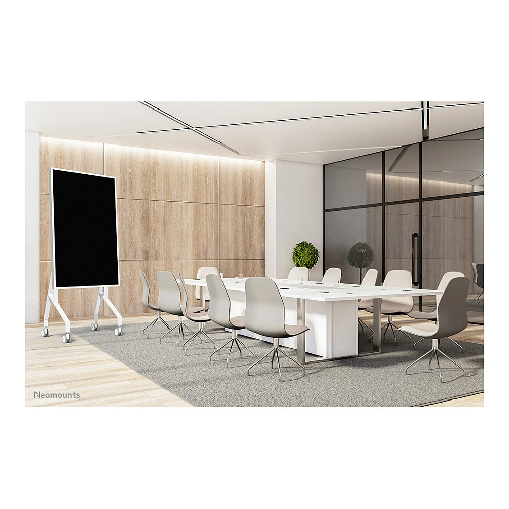 Mobilni podni stalak NEOMOUNTS FL50-515WH1, za ekrane 42"-86", do 70kg, rotirajući, bijeli-9
