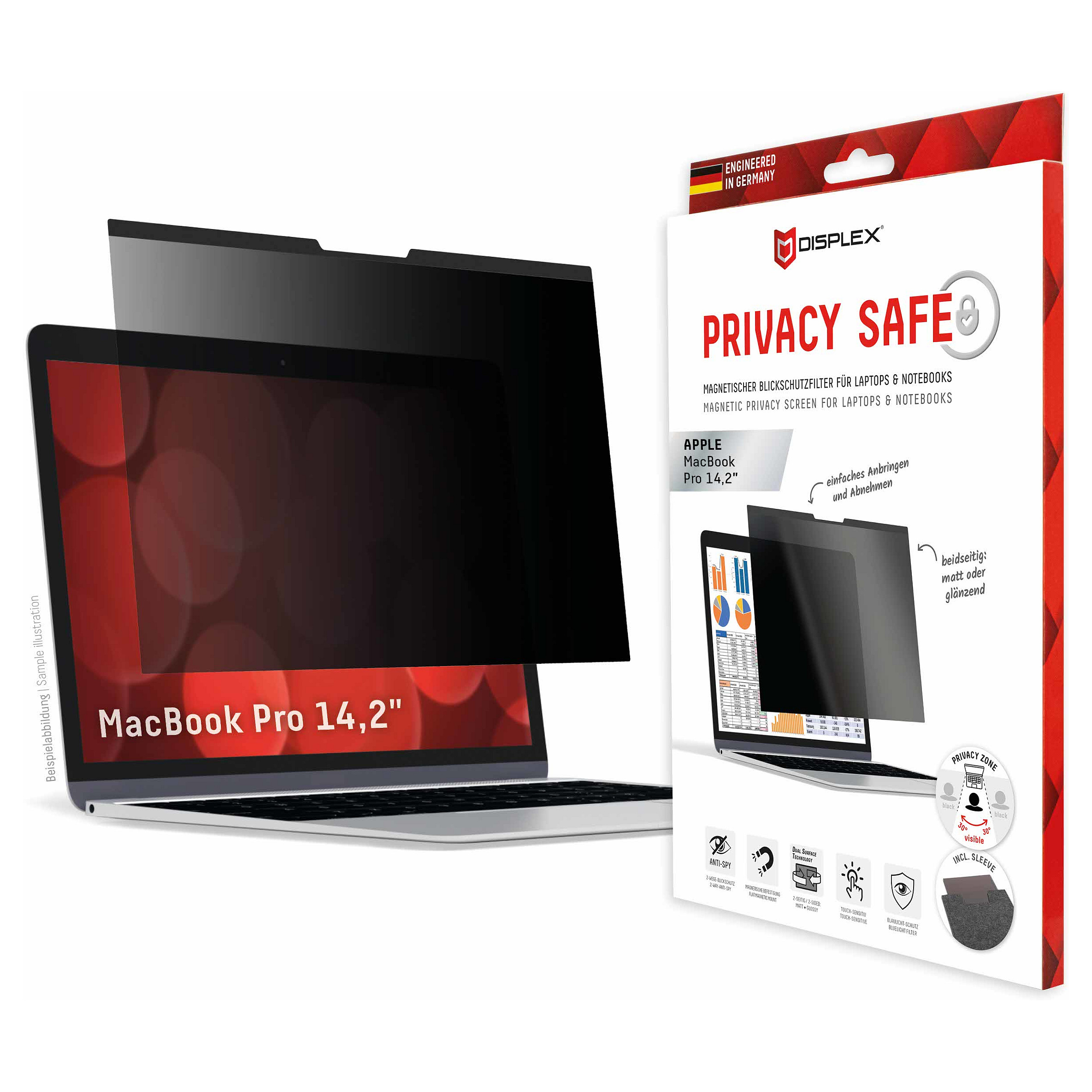 Filter za privatnost ekrana DISPLEX Magnetic za MacBook Pro 14.2"-0