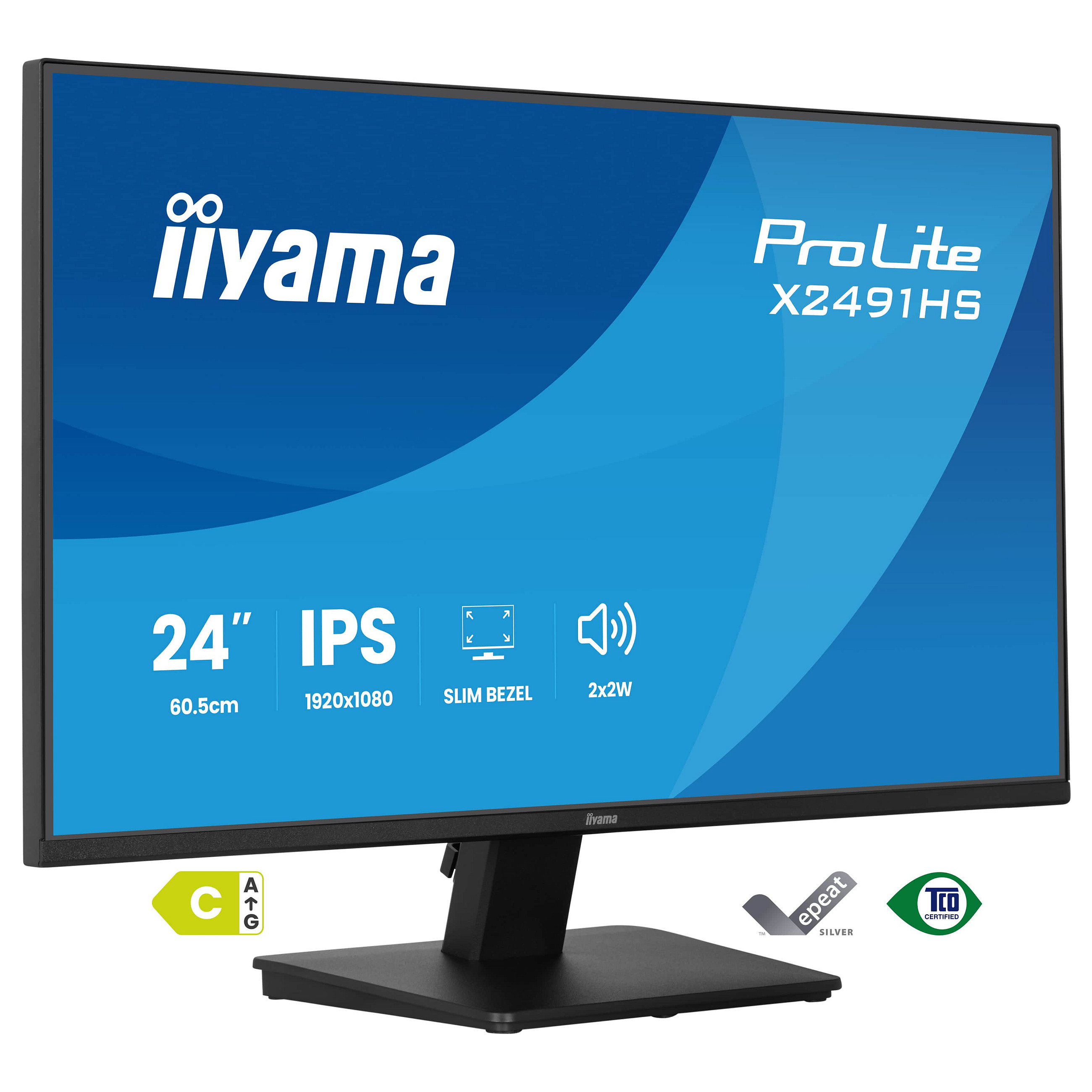 Monitor IIYAMA ProLite X2491HS-B1 23.8" AMVA+ Full HD-0