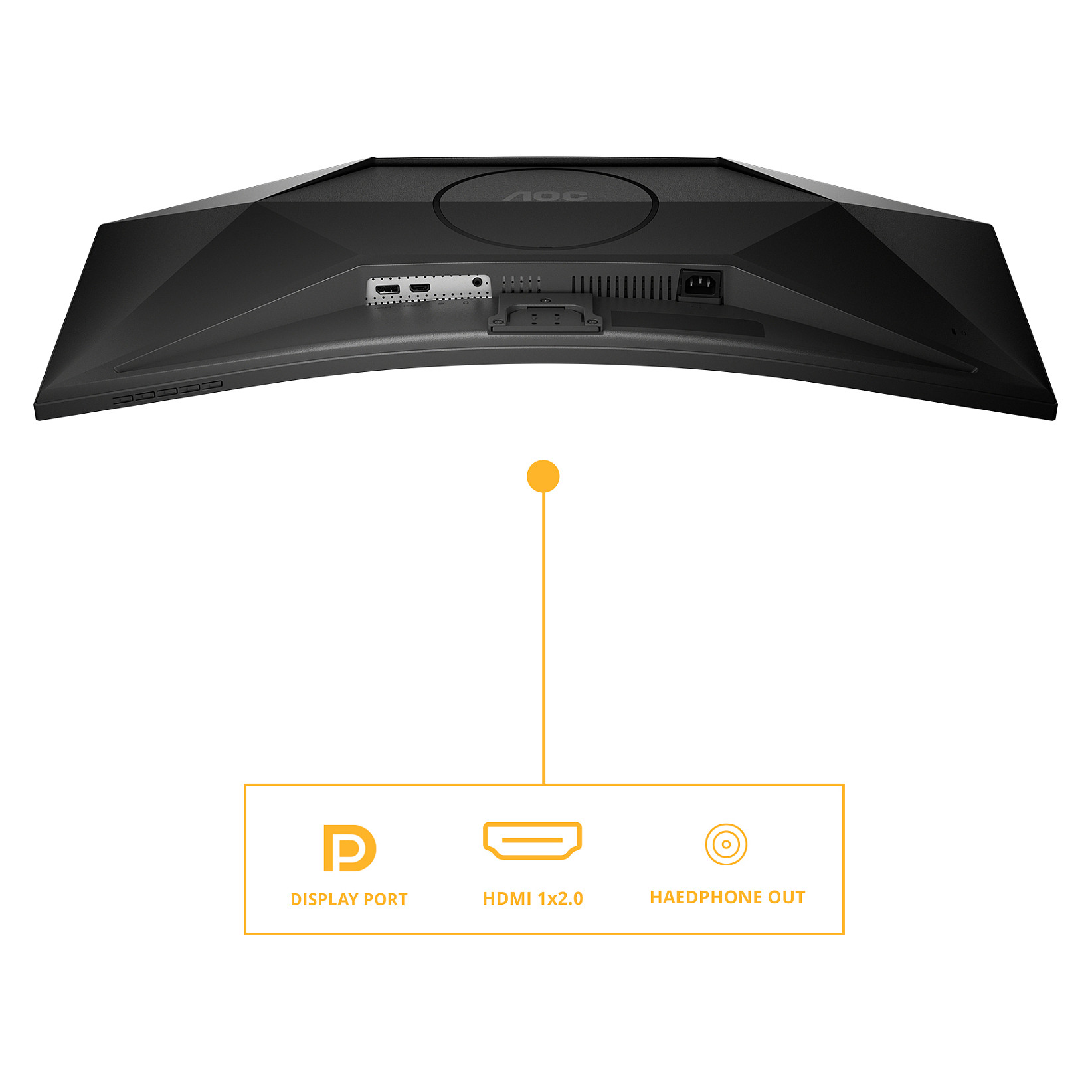 Monitor AOC CU34B3E 34" (VA, UWQHD, 100Hz, 4ms, zakrivljeni, crna boja)-8