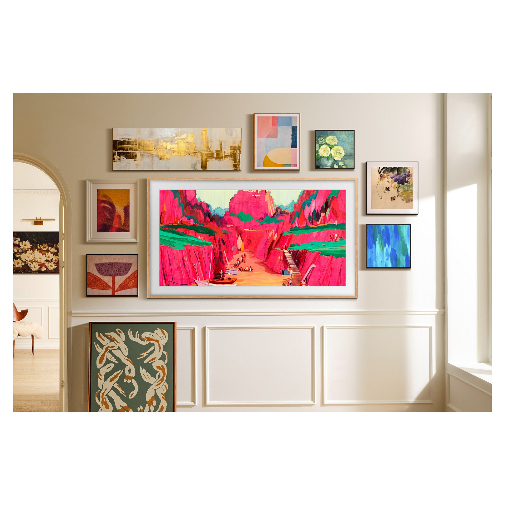 TV SAMSUNG The Frame TQ75LS03D (75", 189 cm, QLED, 4K, Smart TV, 2024)-2