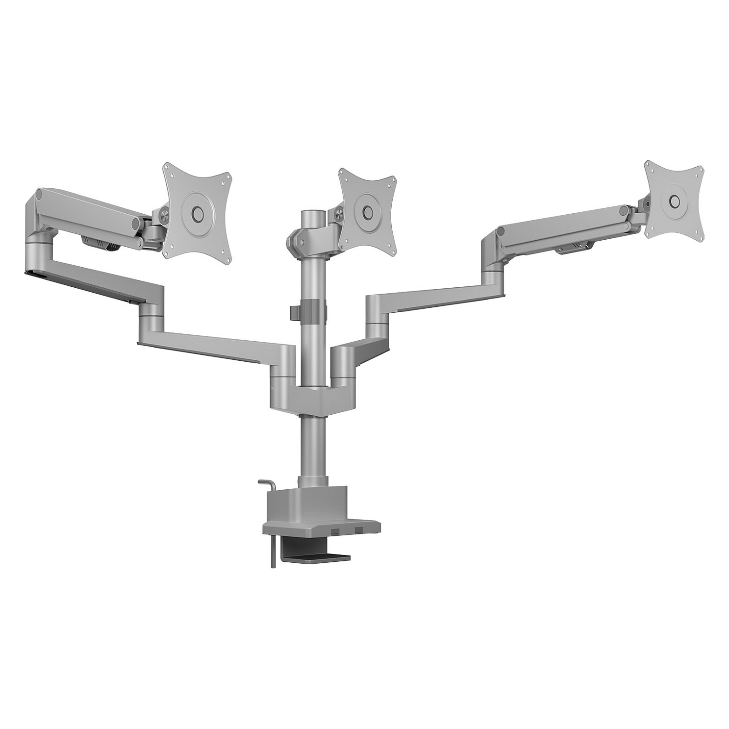 Stolni nosač za 3 monitora ICY BOX IB-MS525-T, do 30", VESA 100x100, sivi-0
