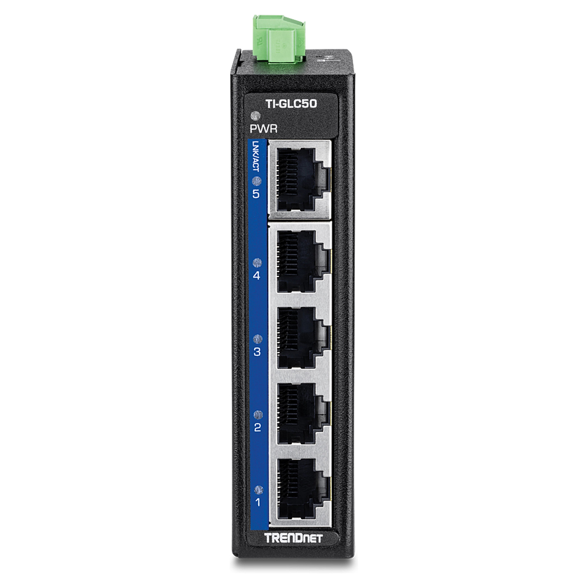 TRENDnet TI-GLC50 5-portni industrijski Gigabitni DIN-Rail Switch-1