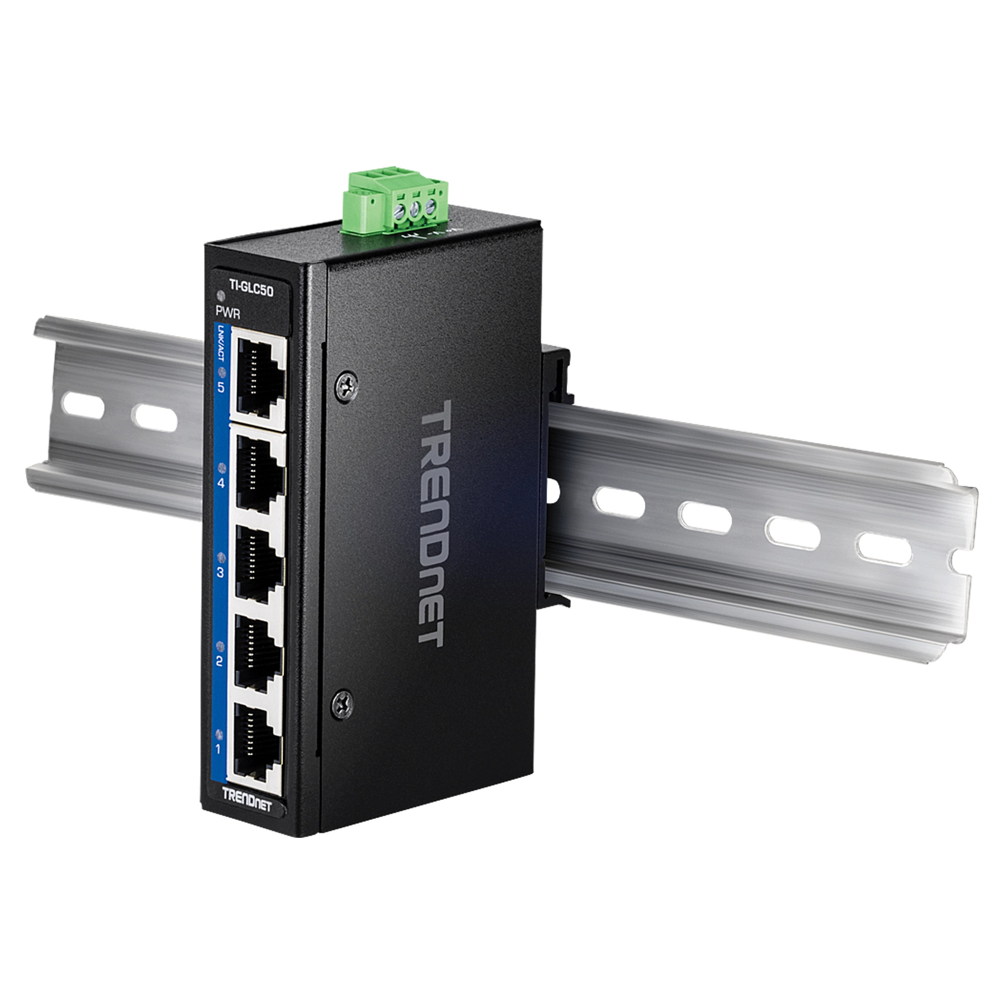 TRENDnet TI-GLC50 5-portni industrijski Gigabitni DIN-Rail Switch-4