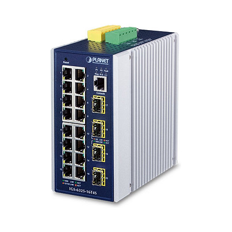 Industrijski Mrežni Switch PLANET IGS-20160HPT, L3, 16x 1GbE PoE+, 4x SFP-0