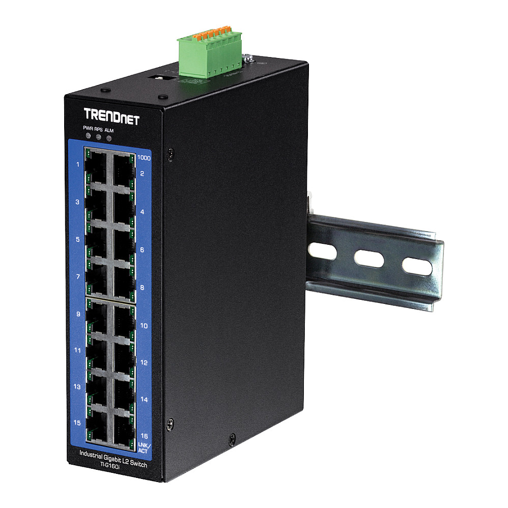 TRENDnet TI-G160i 16-portni industrijski L2 upravljivi Gigabitni DIN-Rail Switch-3