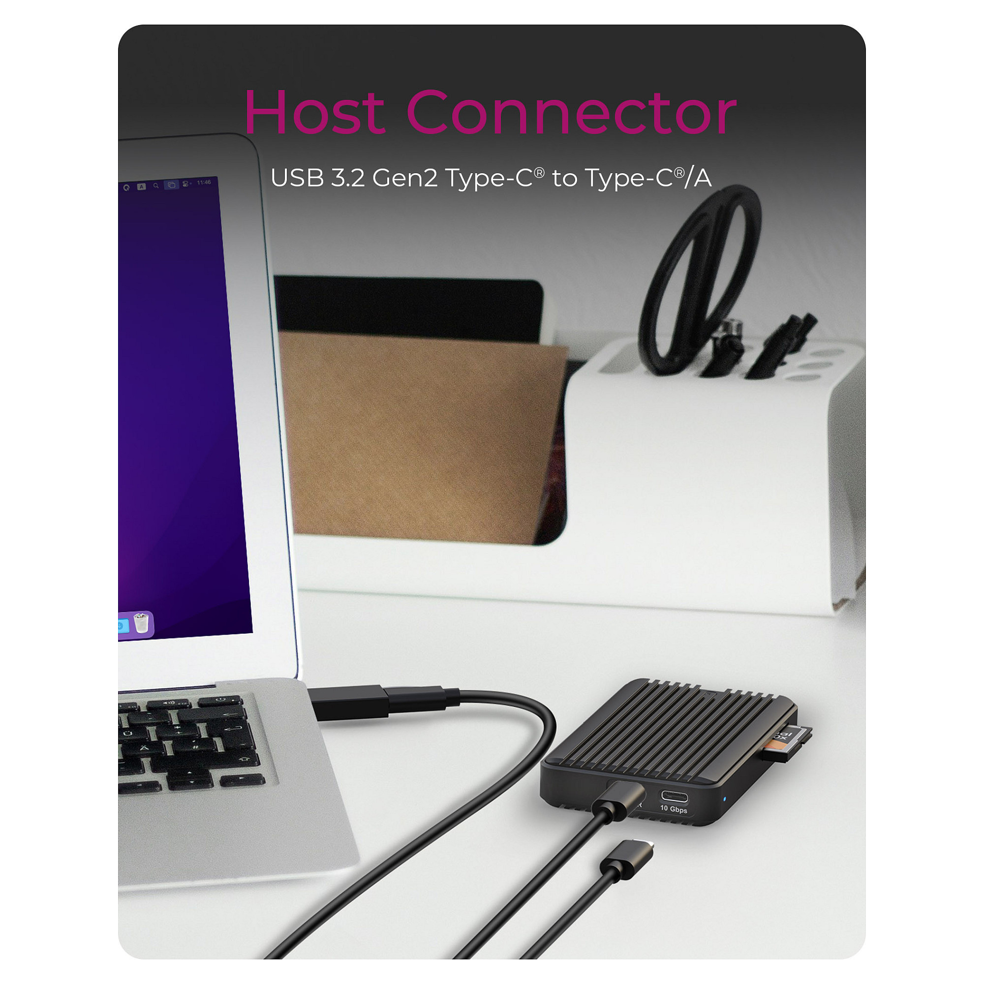 Eksterno kućište za M.2 NVMe SSD i čitač kartica ICY BOX IB-CR601M-C31, USB-C 3.1 Gen 2-4