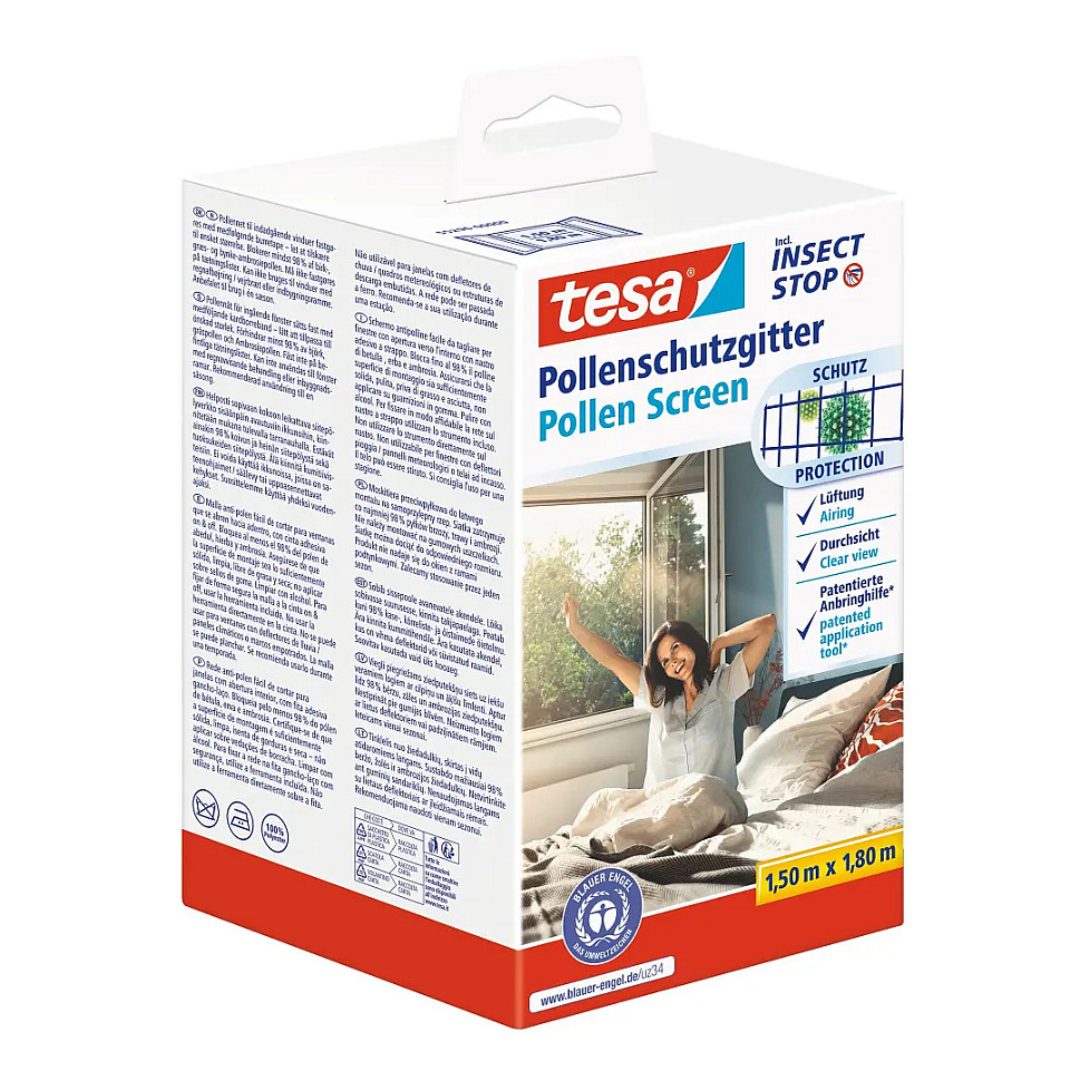 Mreža protiv peludi TESA 55296, 1.5 x 1.8 m, antracit-0