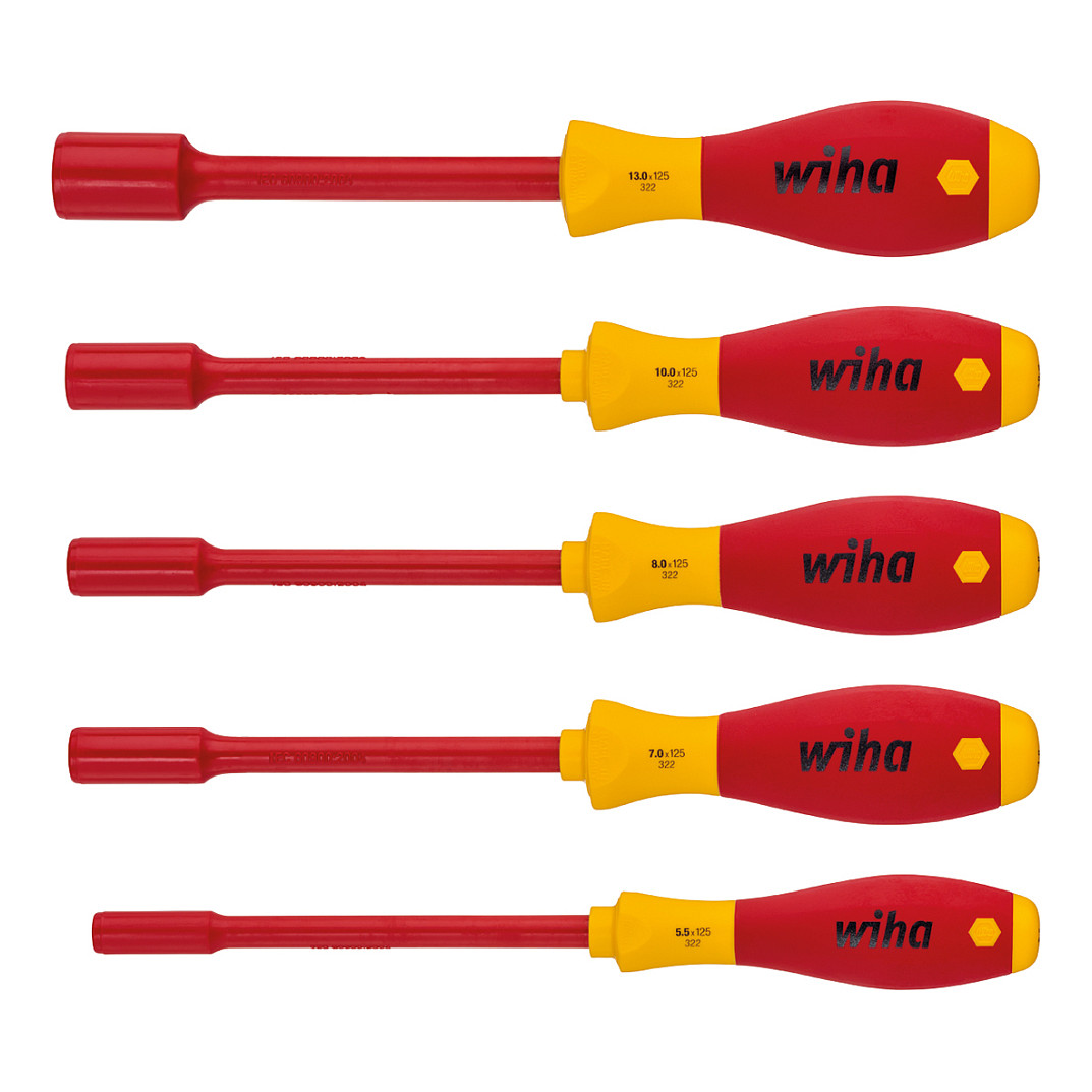 Set nasadnih odvijača WIHA SoftFinish electric 322K5 (5 komada, VDE 1000V)