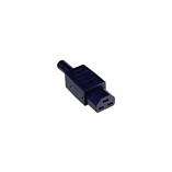 Strujni konektor BACHMANN C21 ženski 16A/250V, vijčani priključak, crni