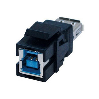 BACHMANN Keystone Modul USB 3.0 B/A Spojnica, crna-0