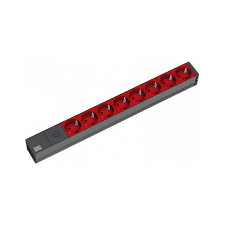 Letva s utičnicama BACHMANN IT PDU Basic 1U (19", 8x Schuko, C14 ulaz, 2m)