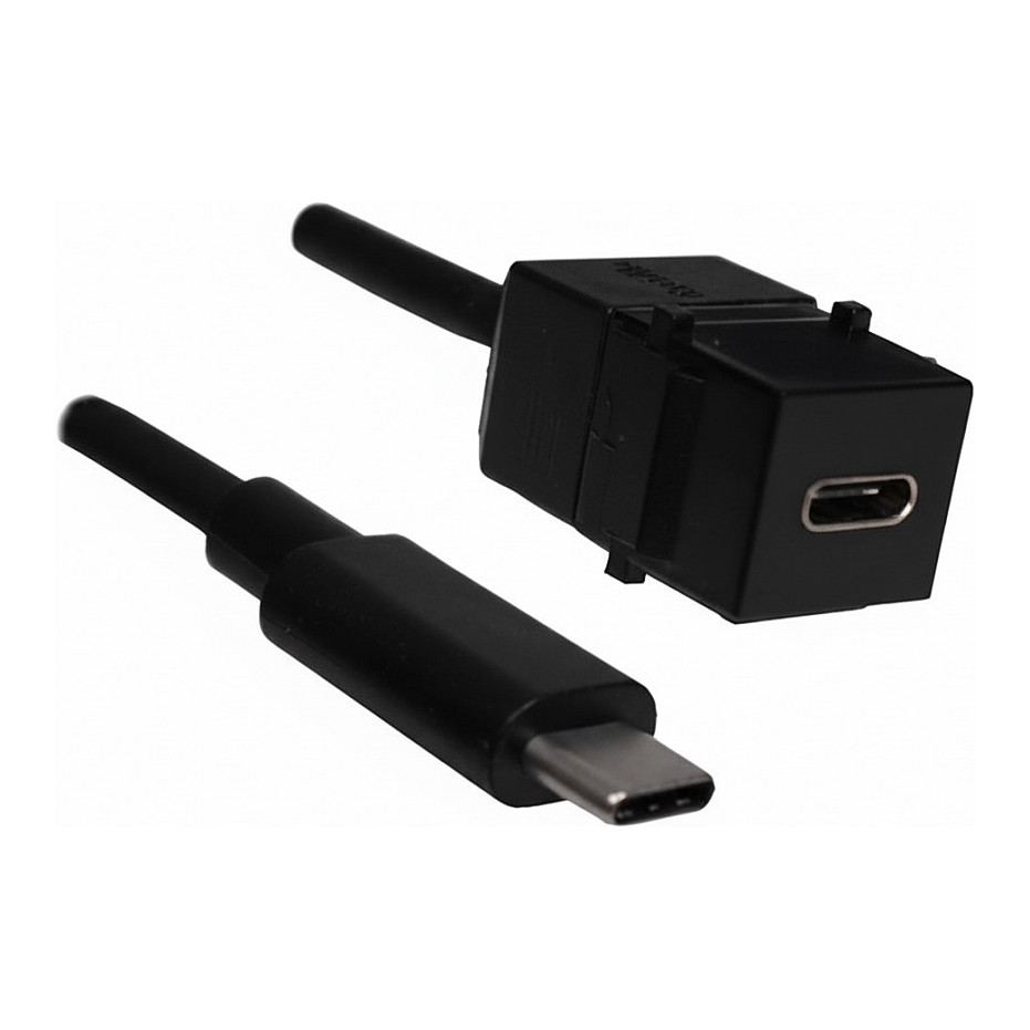 Keystone modul BACHMANN USB-C na USB-C PD 60W 0.5m (917.243)-0