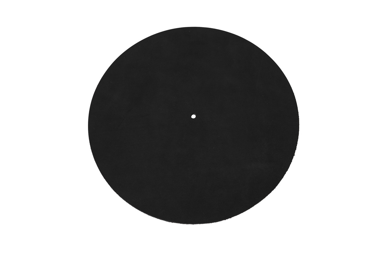Podloga za gramofon ESSENTIALS TT Mat Leather, crna