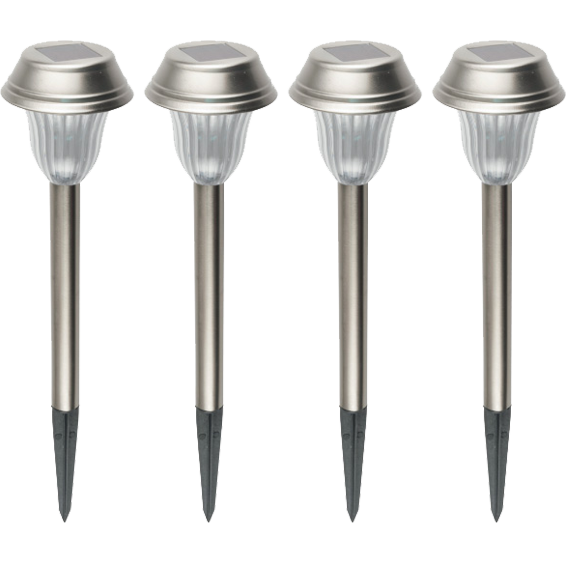 Solarna vrtna LED lampa HOME MX 807/4, set 4 komada, metalna