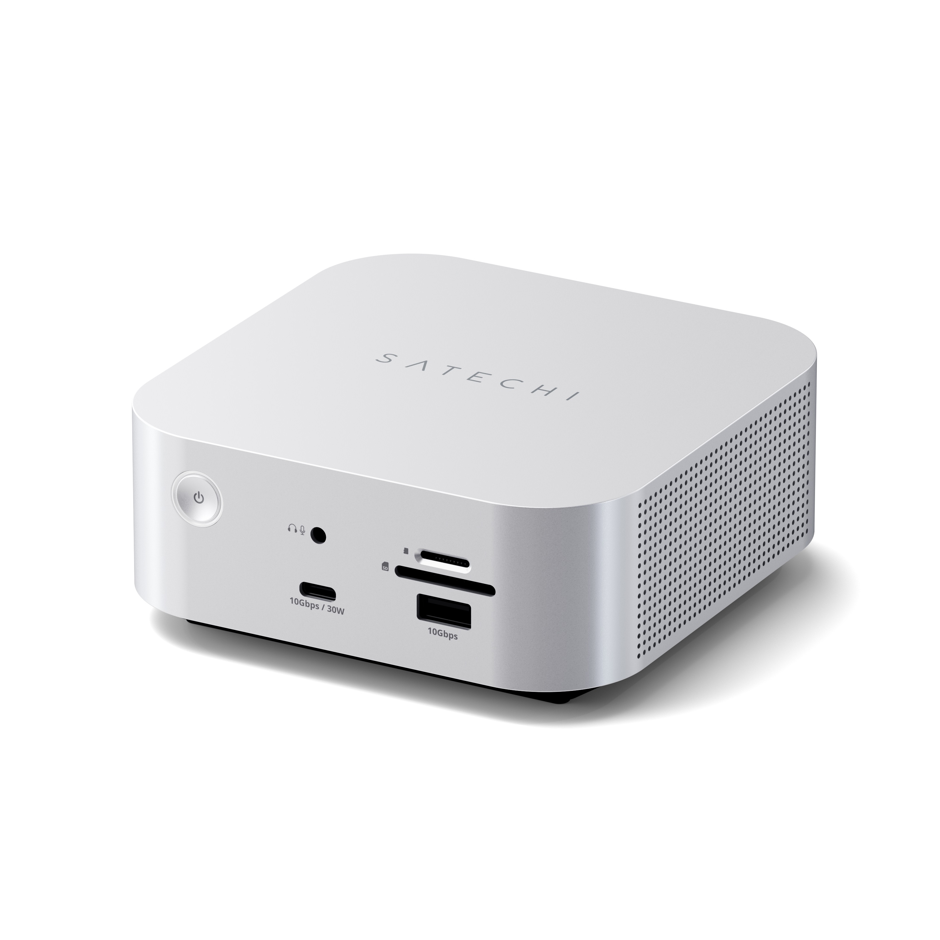 Docking stanica SATECHI Thunderbolt 5 CubeDock s kućištem za SSD (140W), srebrna boja-0
