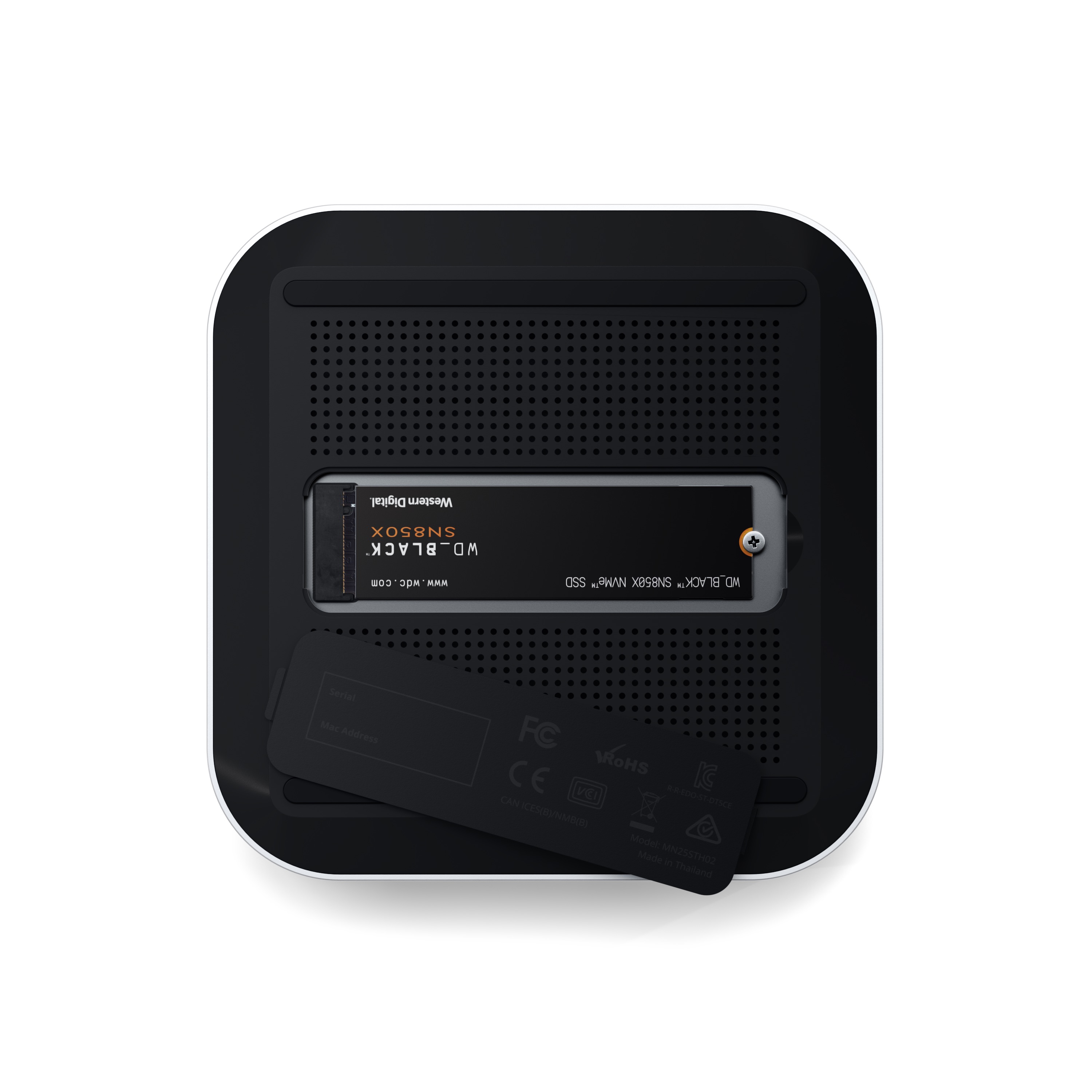Docking stanica SATECHI Thunderbolt 5 CubeDock s kućištem za SSD (140W), srebrna boja-5