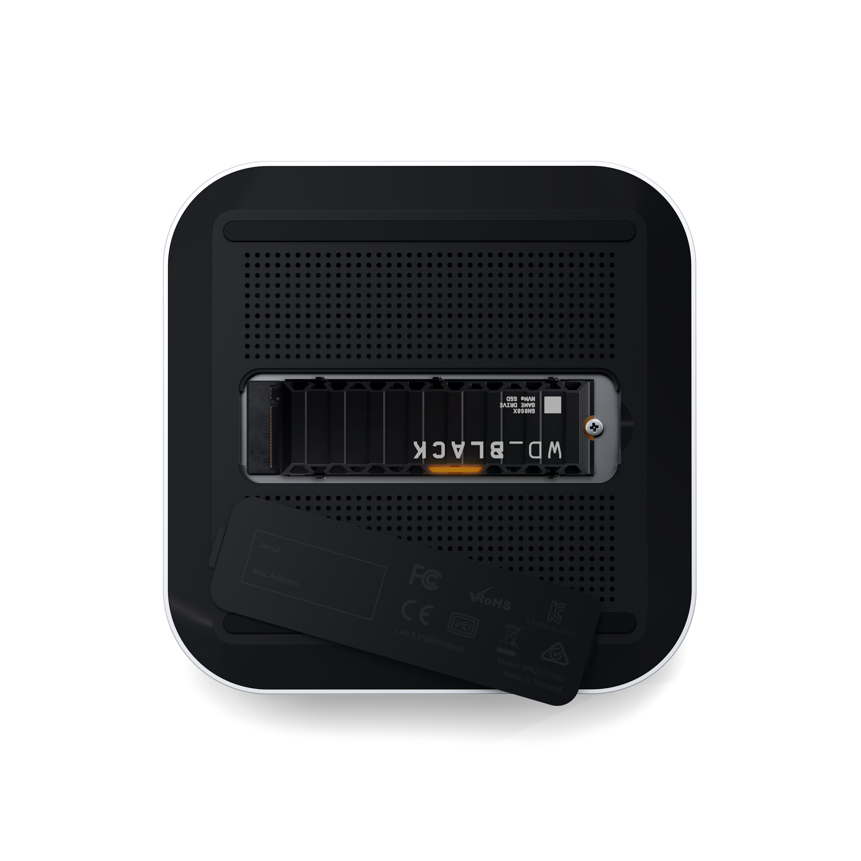 Docking stanica SATECHI Thunderbolt 5 CubeDock s kućištem za SSD (140W), srebrna boja-1
