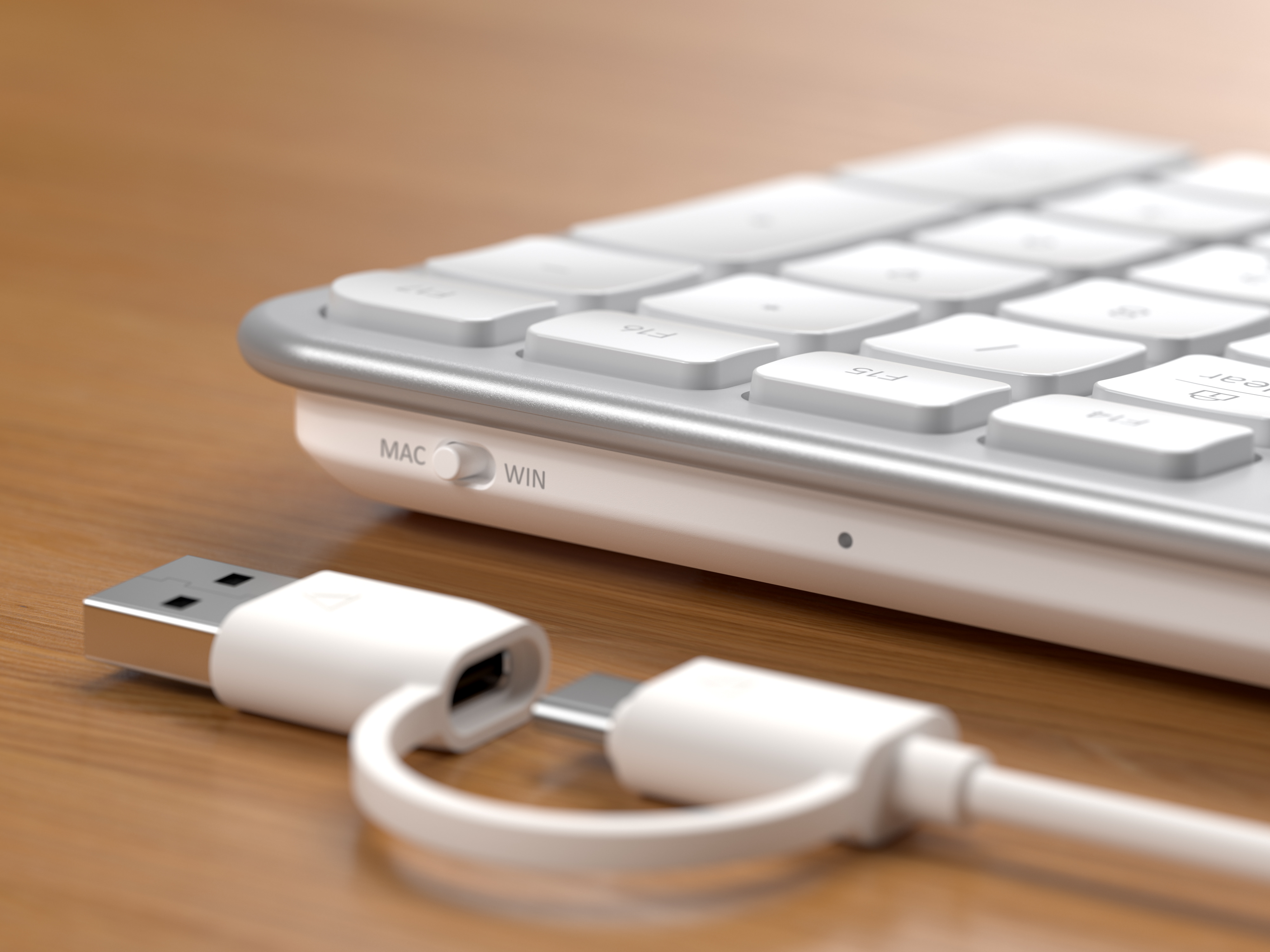 Satechi Slim LX3 Wired Keyboard - US English - Silver-3