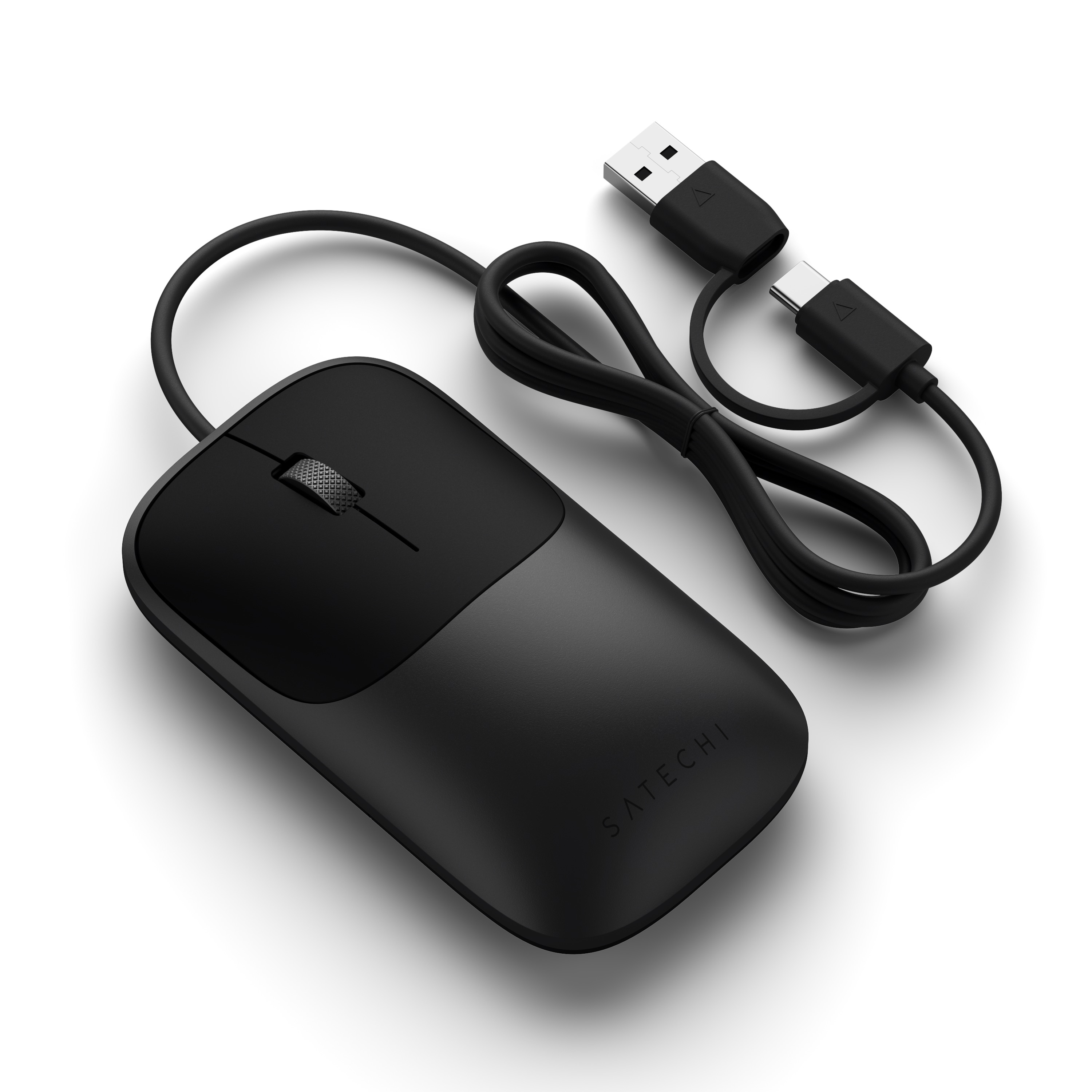 Satechi Slim LX Wired Mouse - Space Black-1