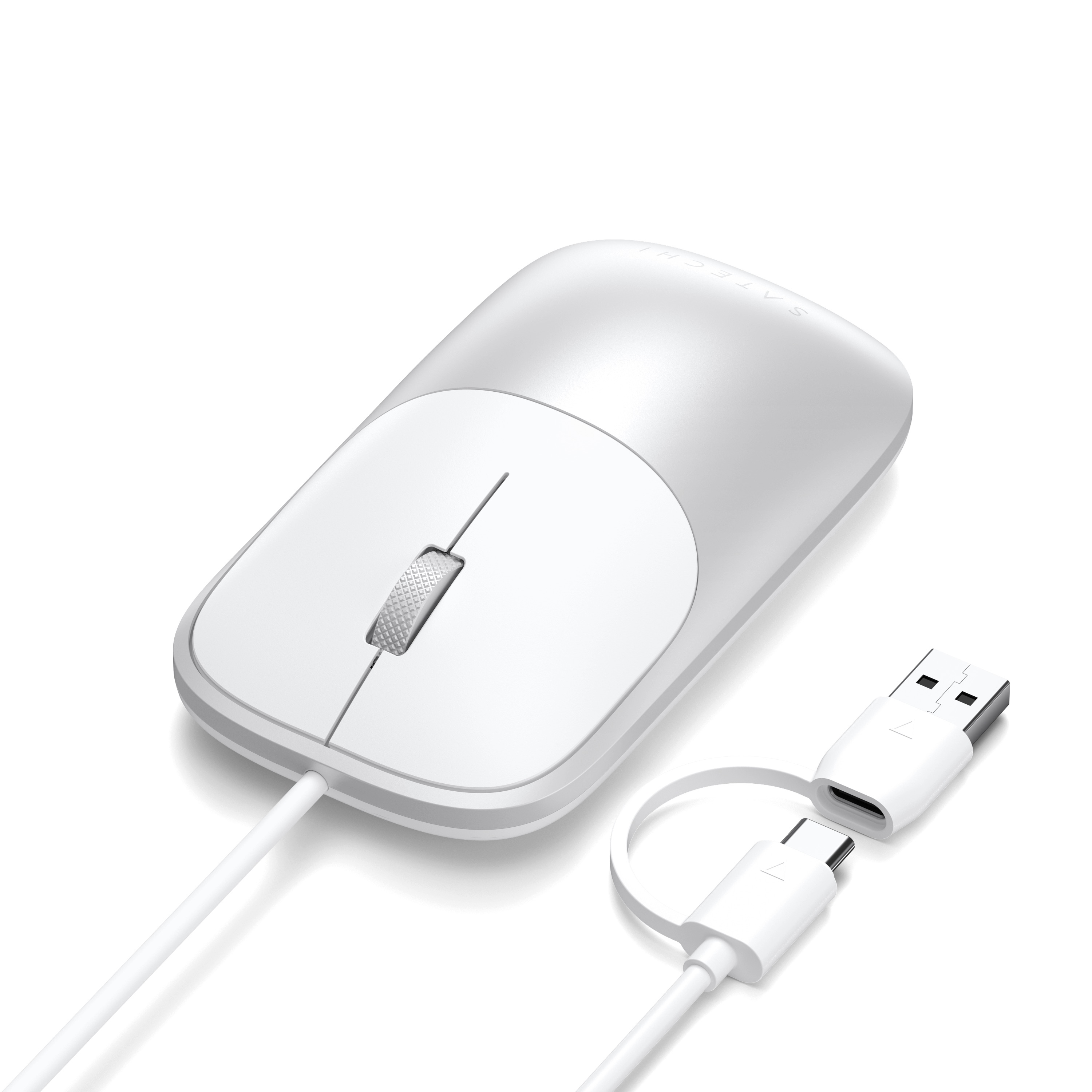 Satechi Slim LX Wired Mouse - Silver-8