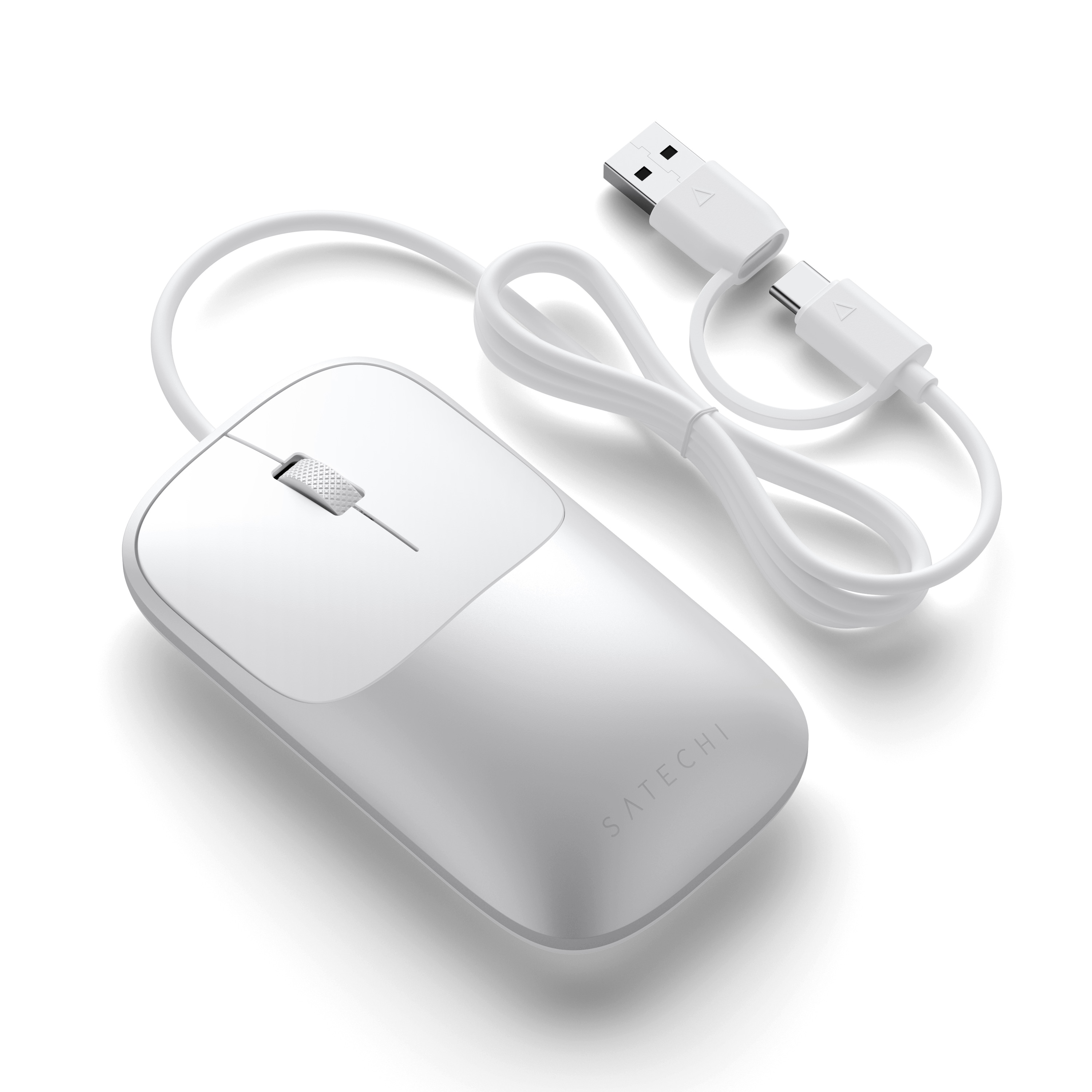 Satechi Slim LX Wired Mouse - Silver-1