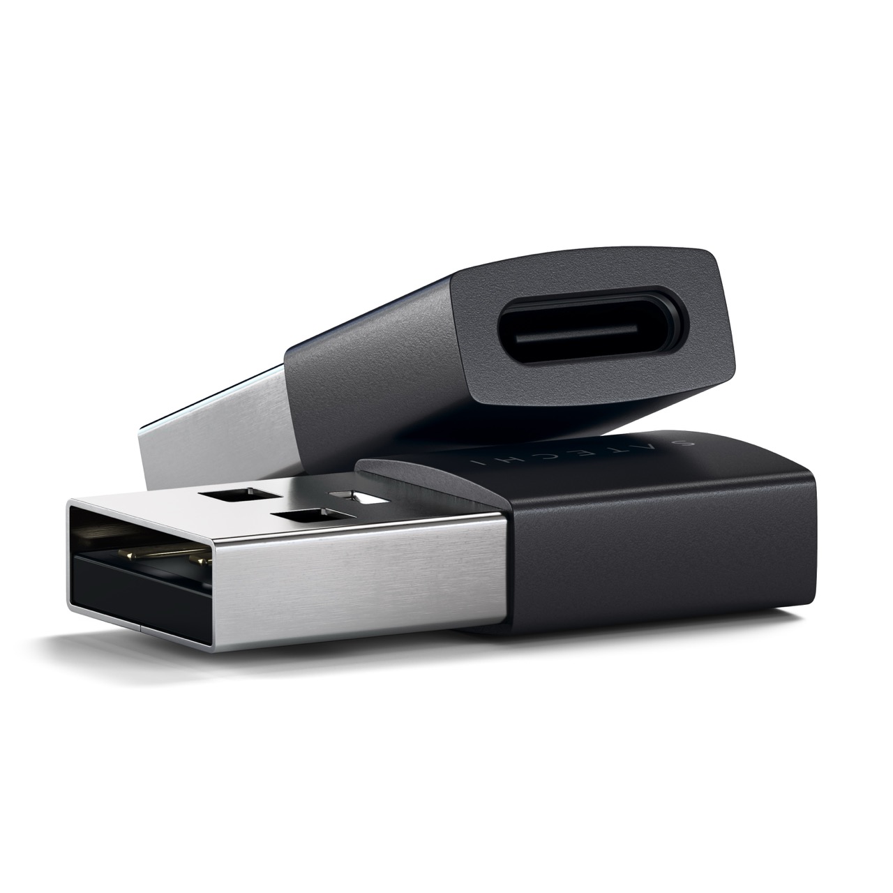 Adapter SATECHI 2-u-1 USB-A na USB-C (Space Black)-4