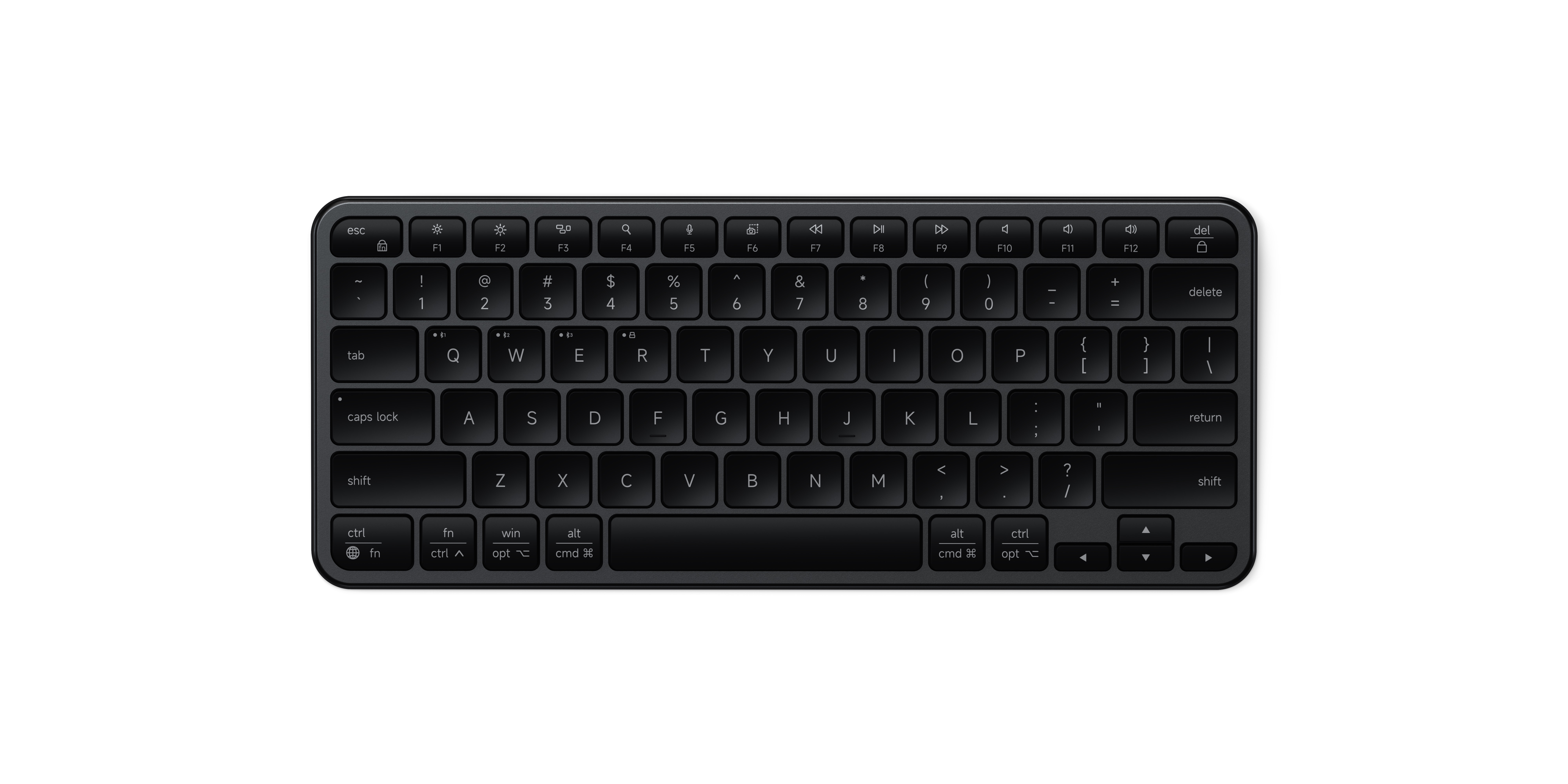 Bežična tipkovnica SATECHI Slim X1 Bluetooth (US Layout), svemirski crna boja-0