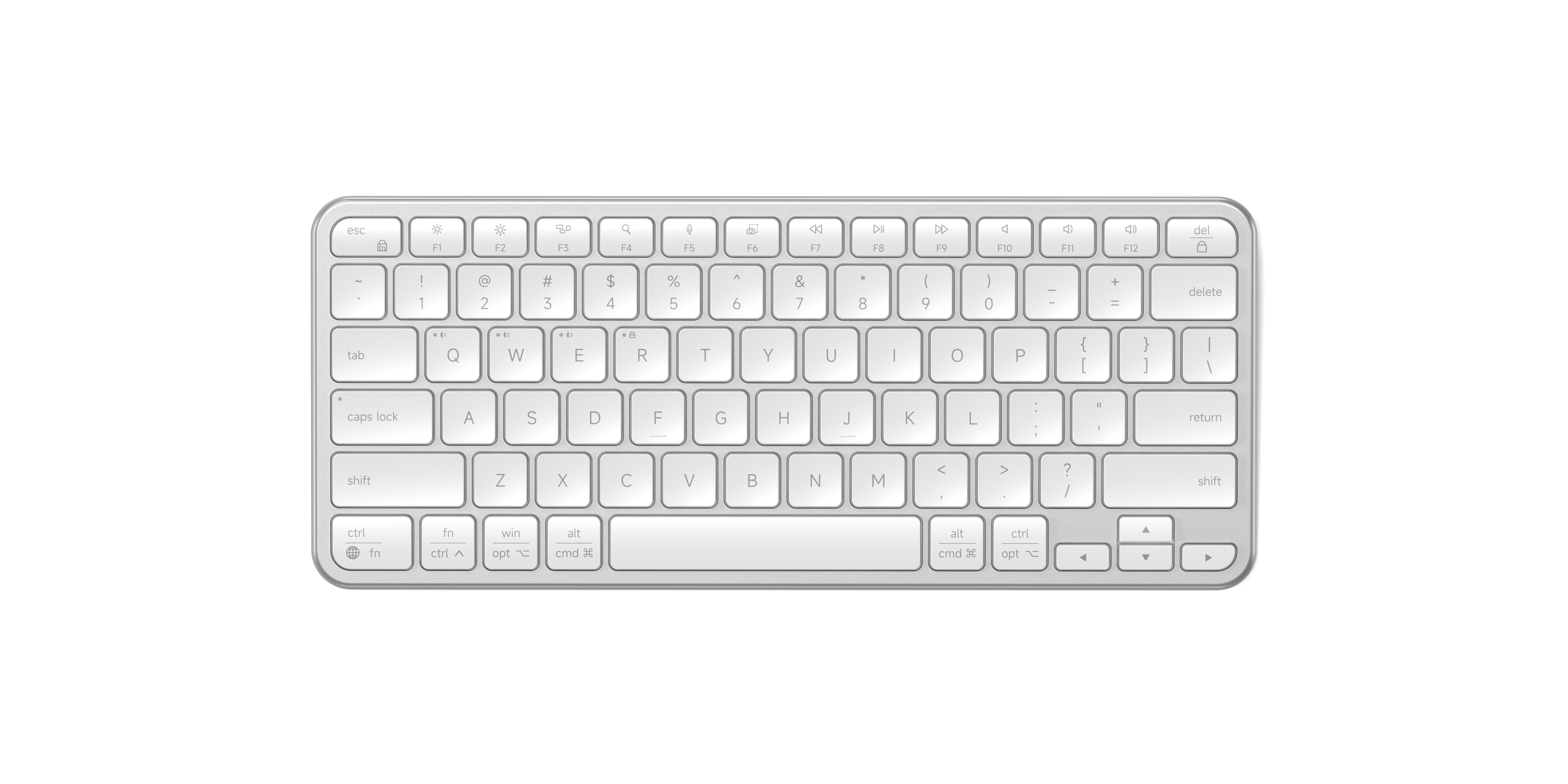 Satechi Slim EX1 Wireless Keyboard - US English - Silver-0