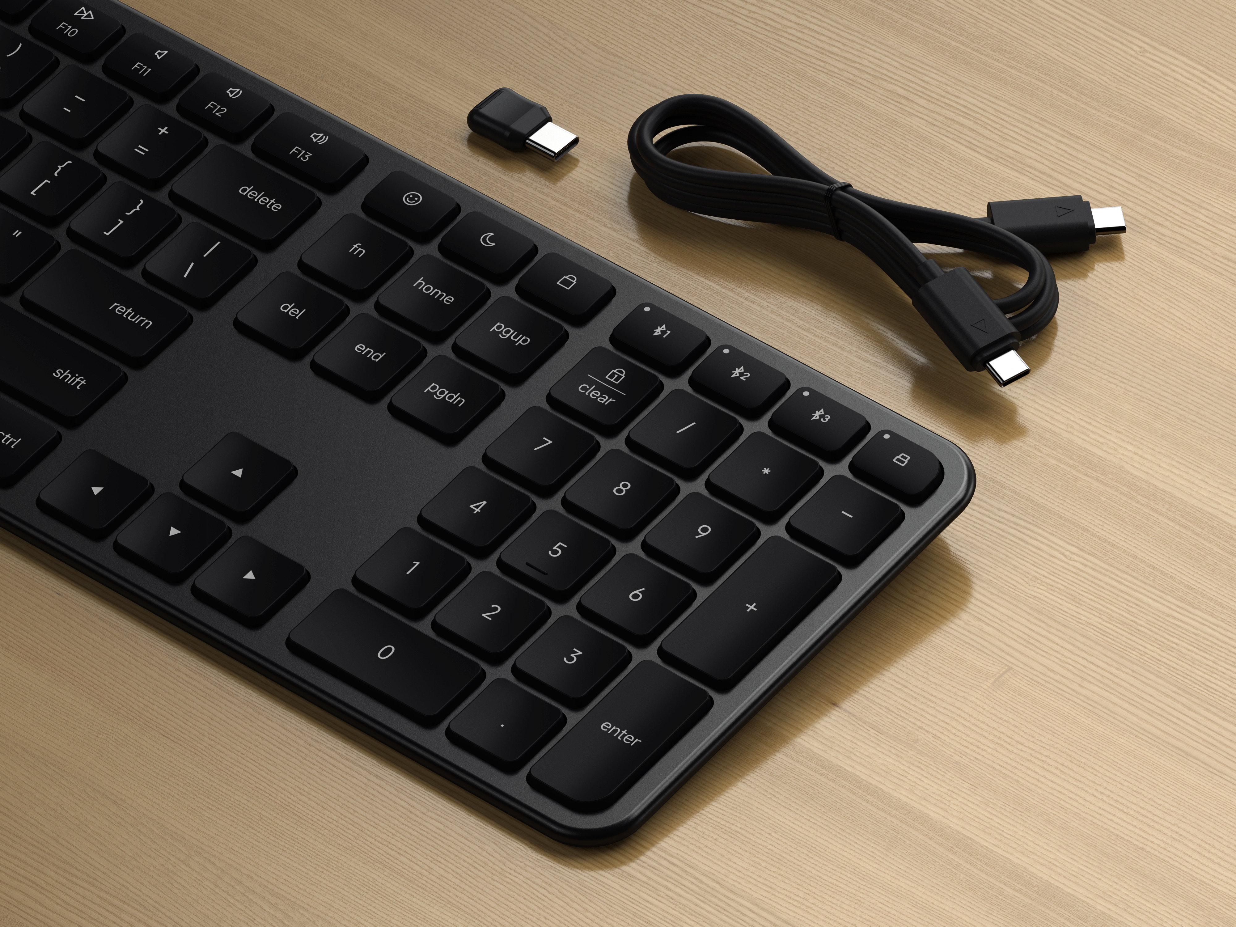 Satechi Slim EX3 Wireless Keyboard - US English - Space Black-5
