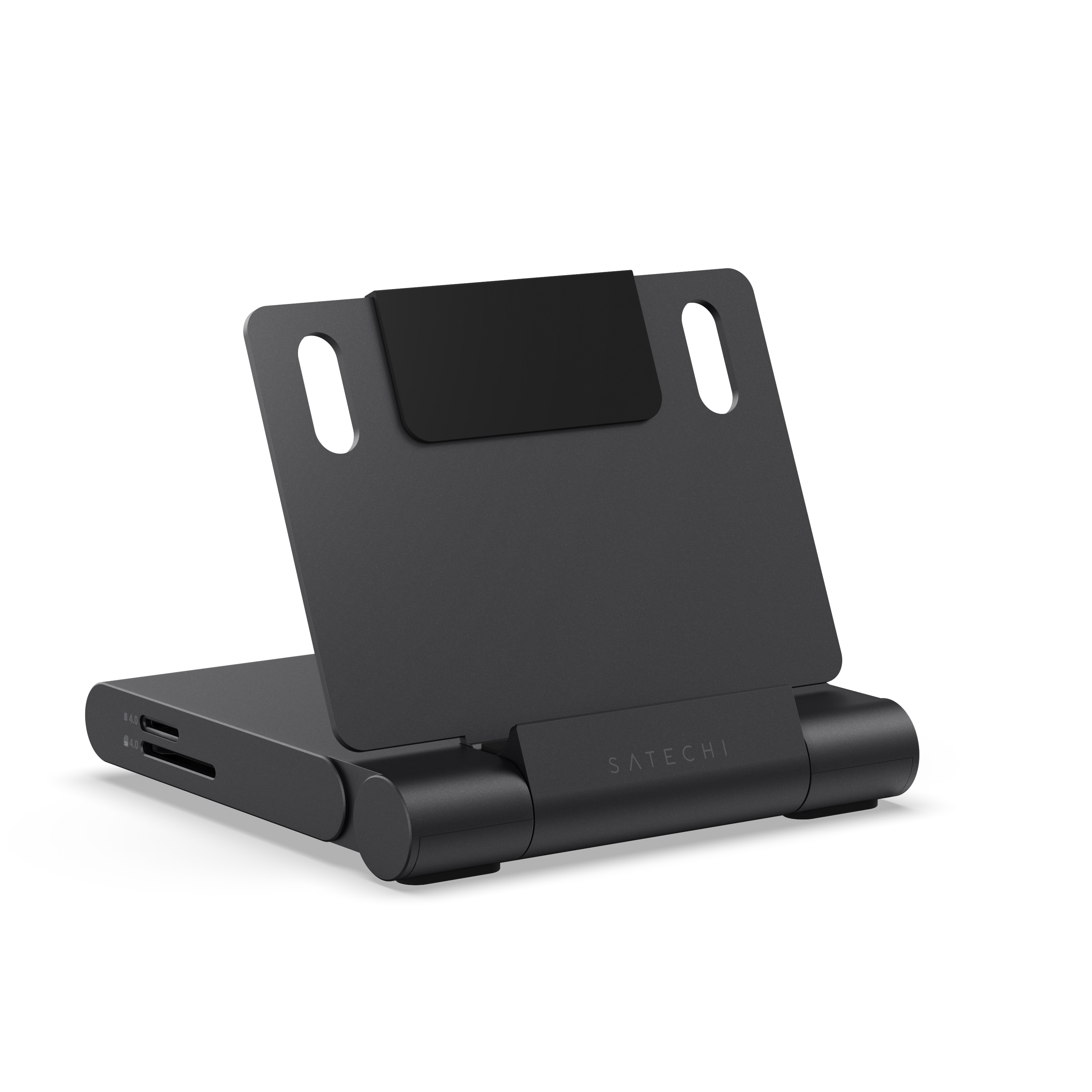 Sklopivi stalak i USB-C hub SATECHI On-the-Go Multiport Adapter, svemirska siva boja-1