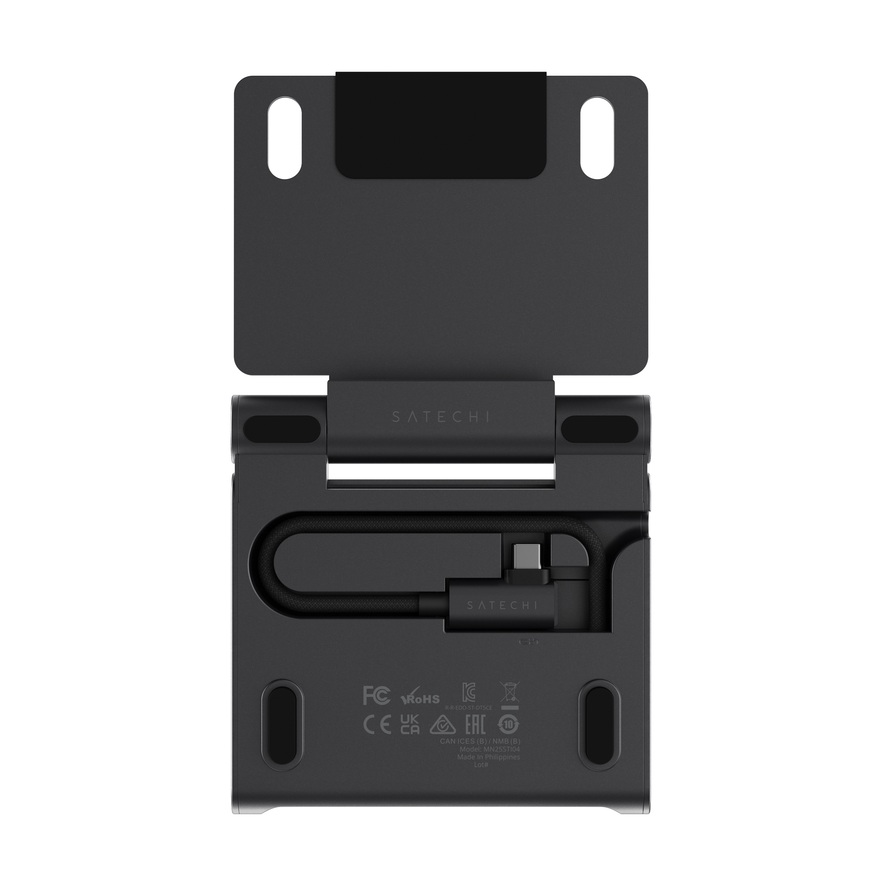 Sklopivi stalak i USB-C hub SATECHI On-the-Go Multiport Adapter, svemirska siva boja-10