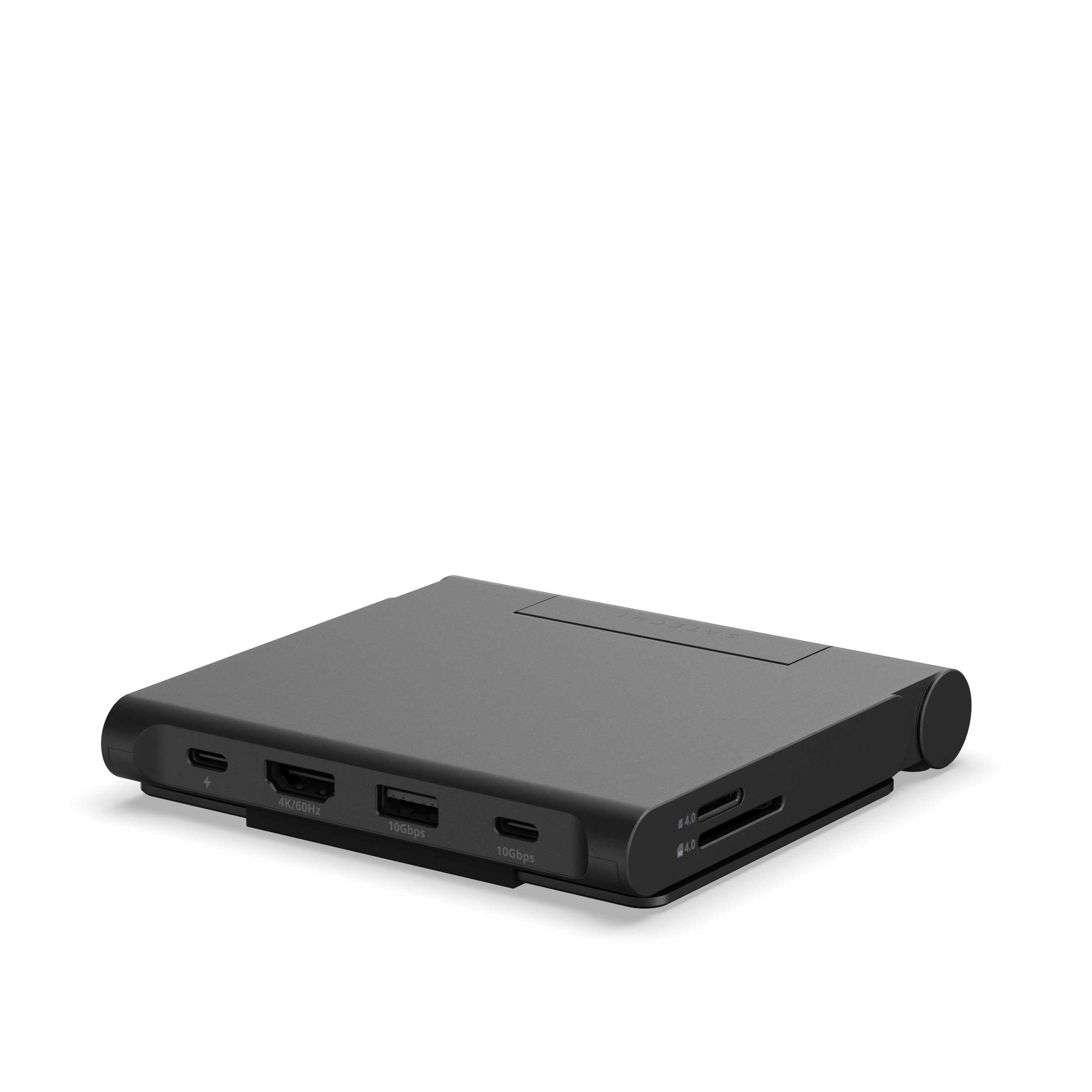 Sklopivi stalak i USB-C hub SATECHI On-the-Go Multiport Adapter, svemirska siva boja-2