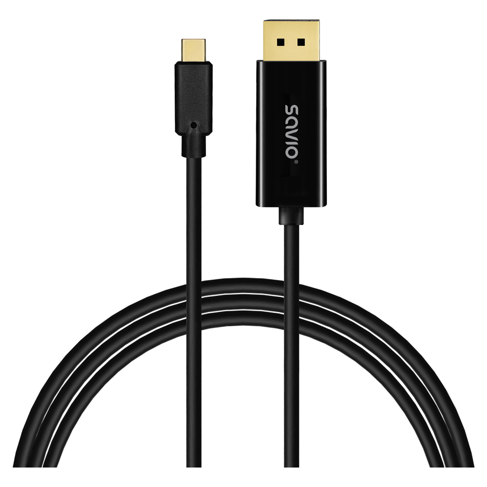 Savio CL-207 USB-C kabel, 2m, crni